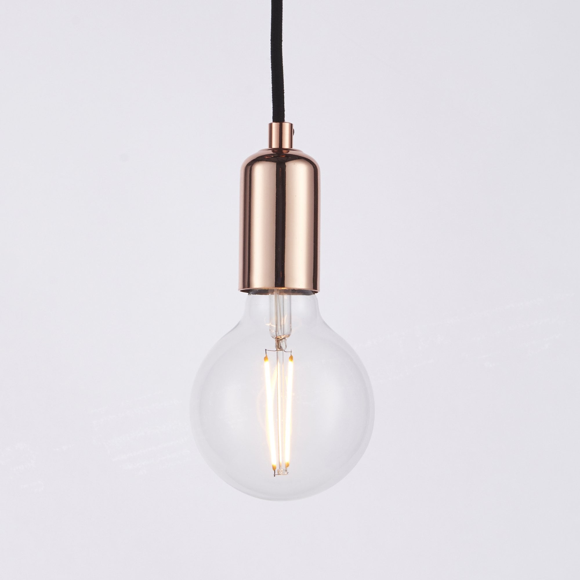 Endon Studio 6 Light Multi-Drop Pendant - Copper Plate