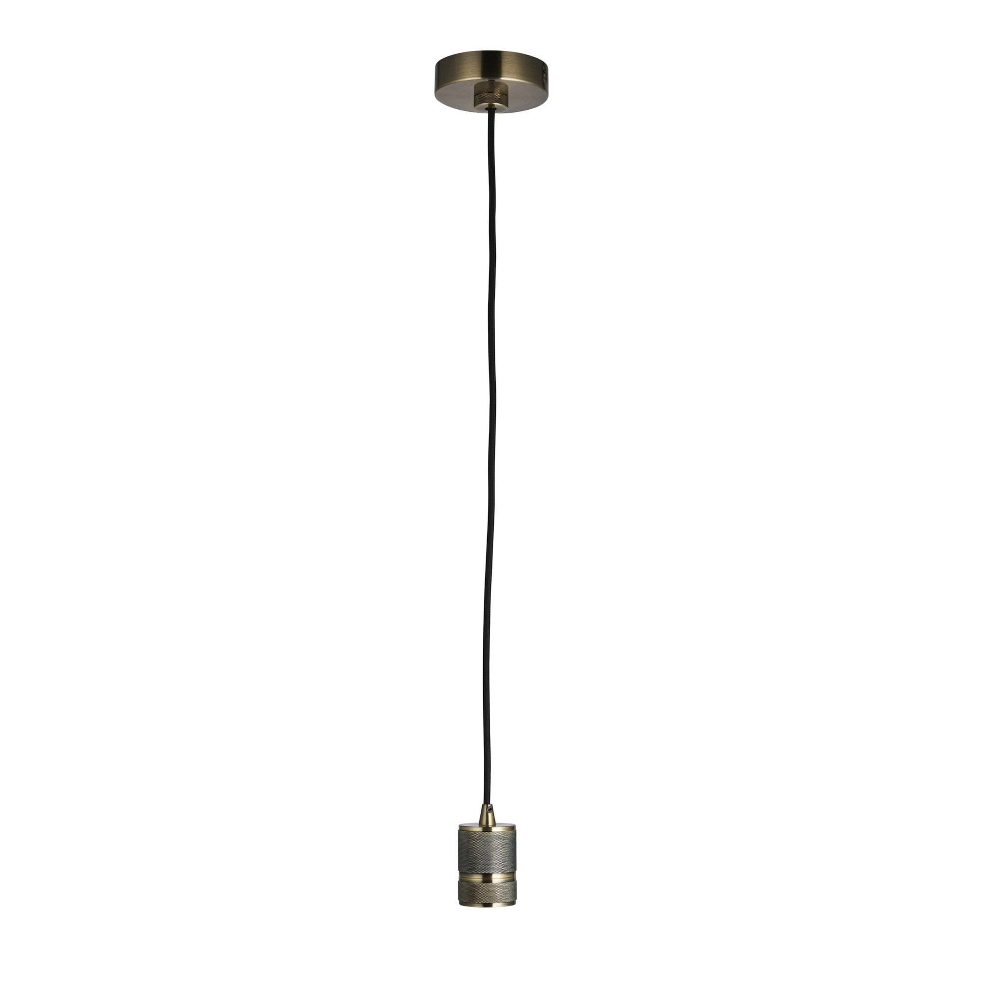 Endon Urban Single Light Pendant - Antique Brass Plate