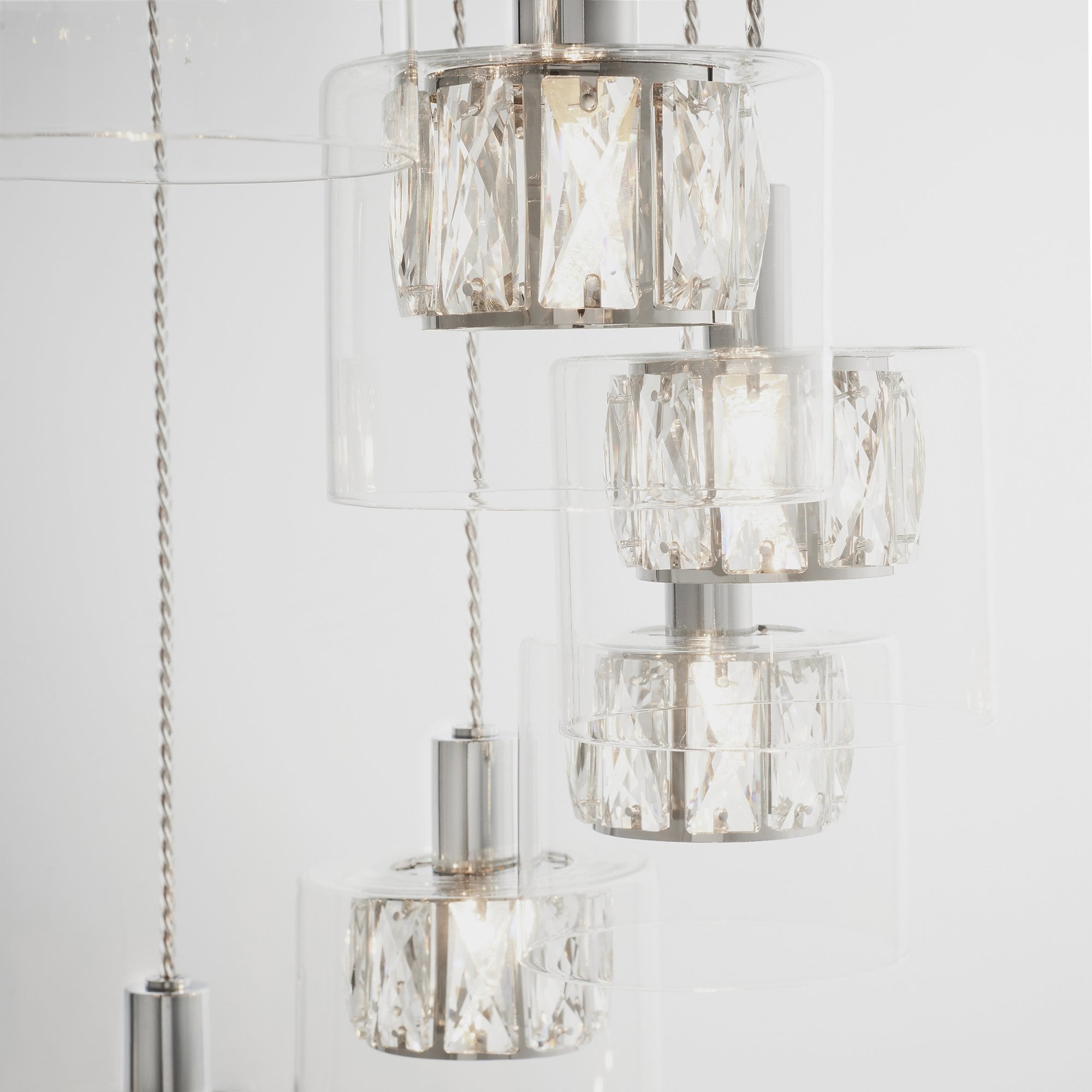 Endon Verina 12 Light Pendant - Chrome Plate & Clear Glass