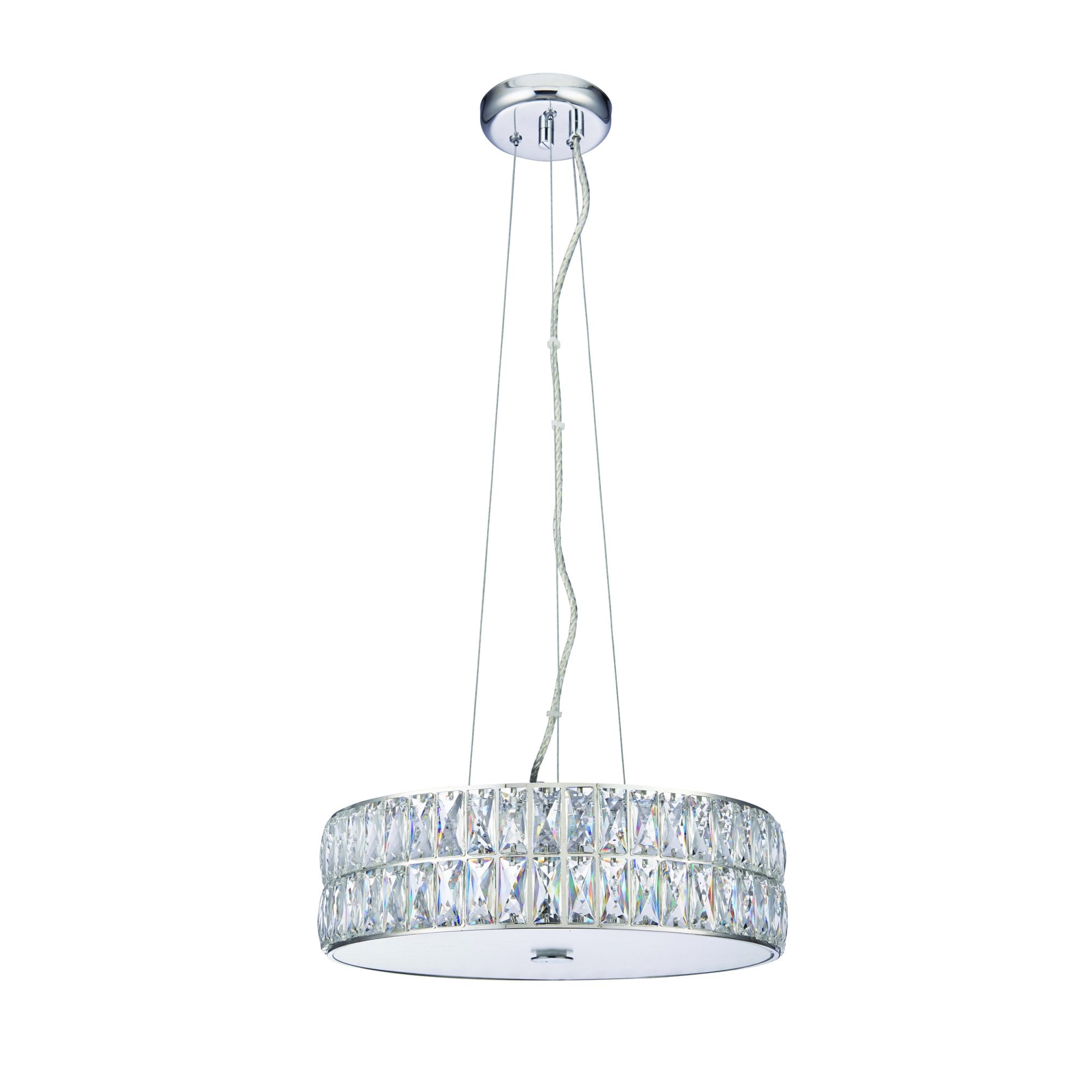 Endon Verina 5 Light Pendant - Clear Crystal & Chrome Plate