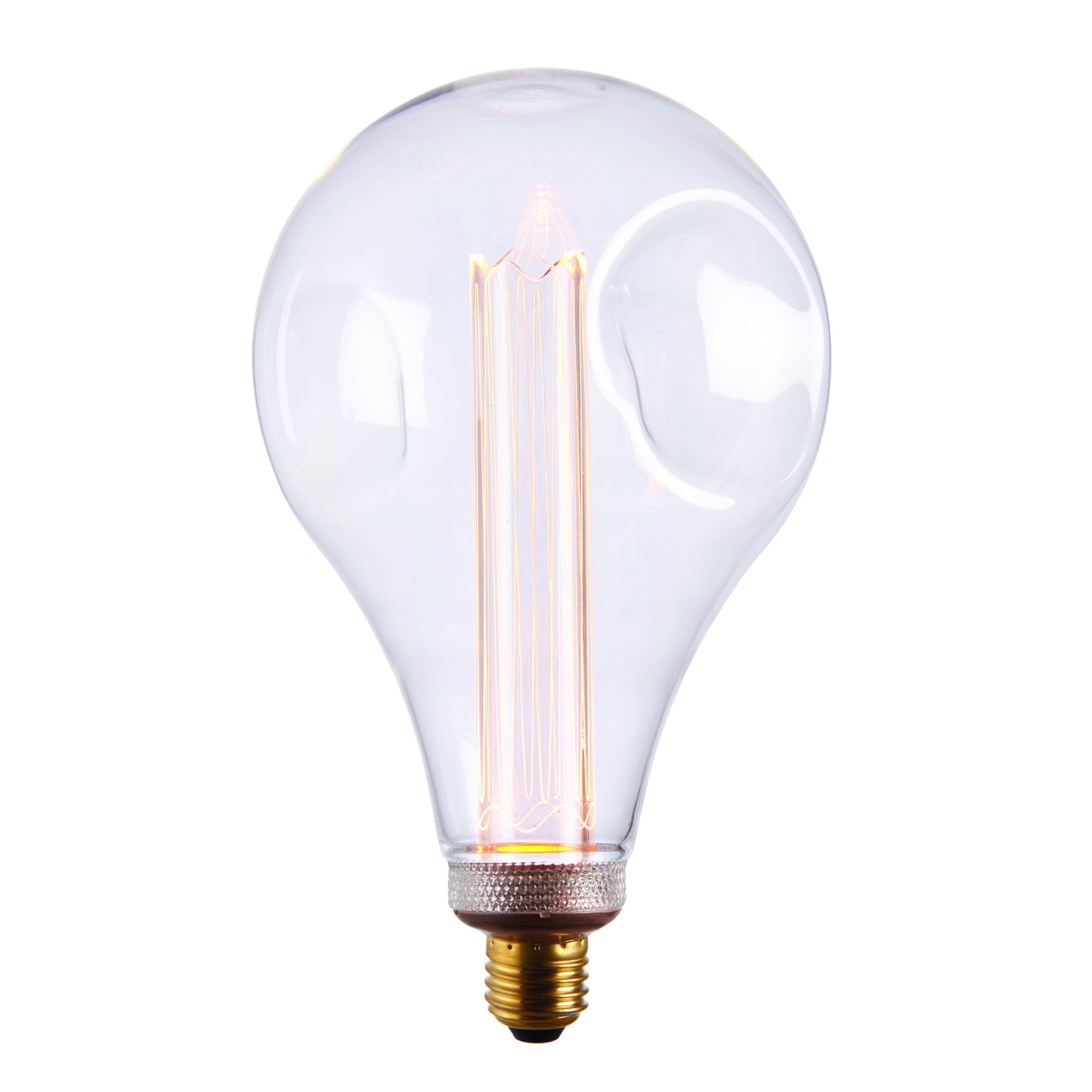 Endon XL E27 LED 2.5W Dimple Globe Bulb - 2600K - Non-Dimmable - Clear Glass