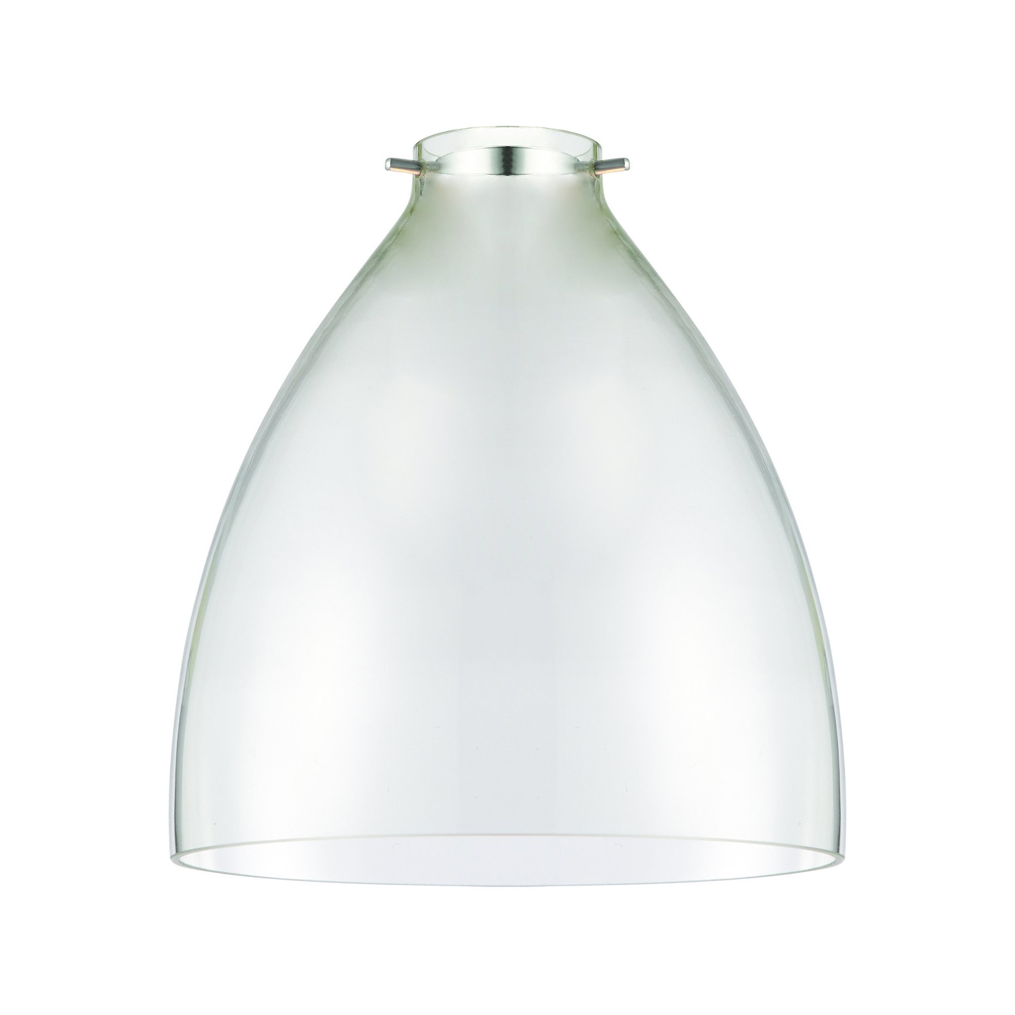 Endon Elstow Single Light Pendant Shade - Clear Glass & Chrome Plate - Shade Only