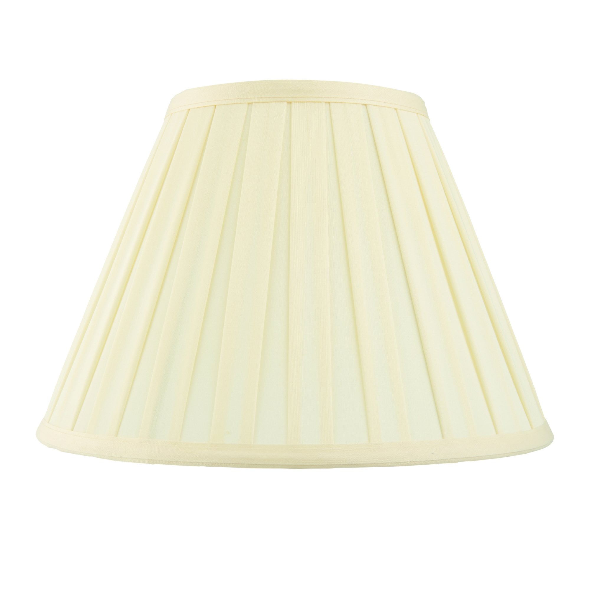 Endon Carla 10" Tapered Cylinder Single Light Shade - Cream Fabric - Shade Only