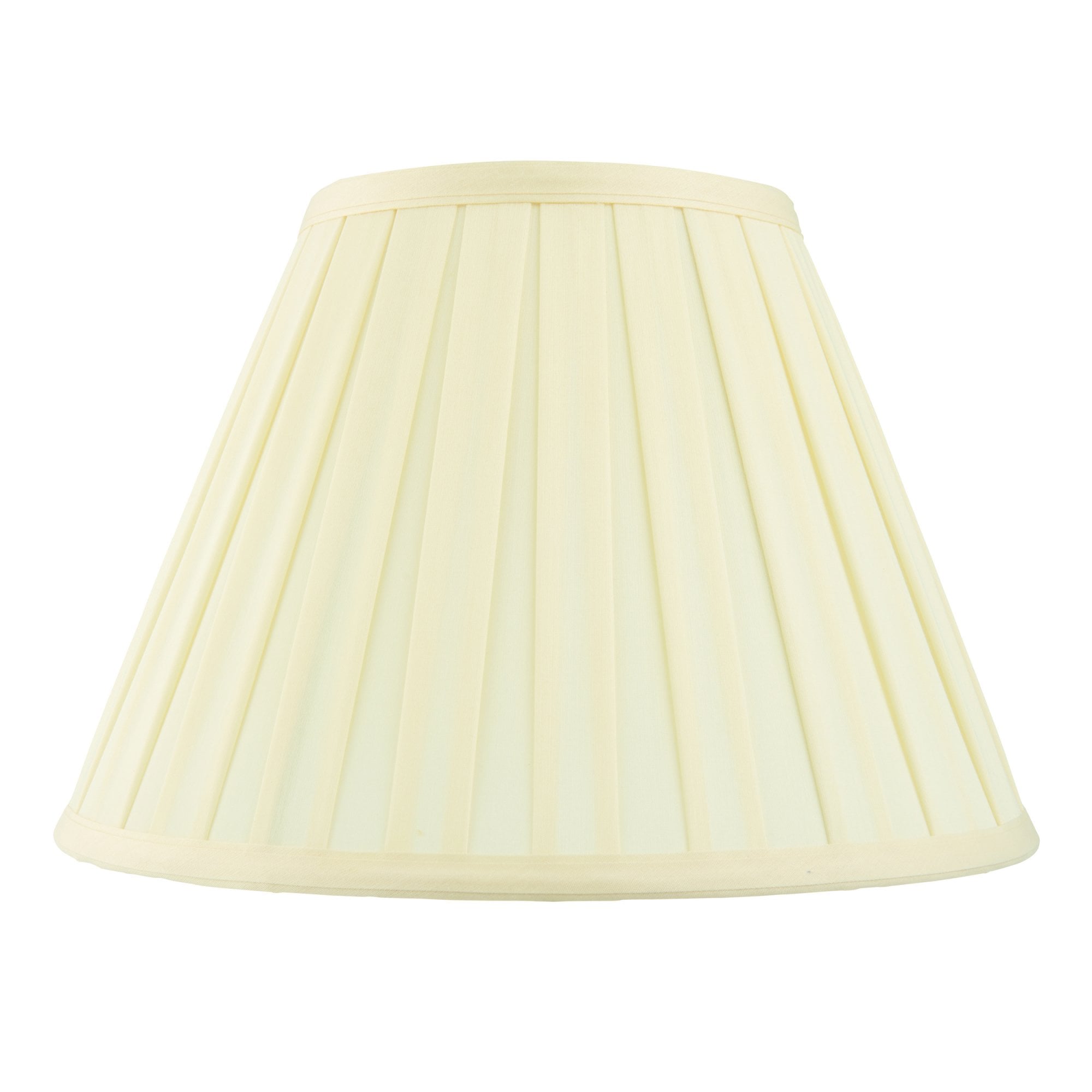 Endon Carla 16" Tapered Cylinder Single Light Shade - Cream Fabric - Shade Only