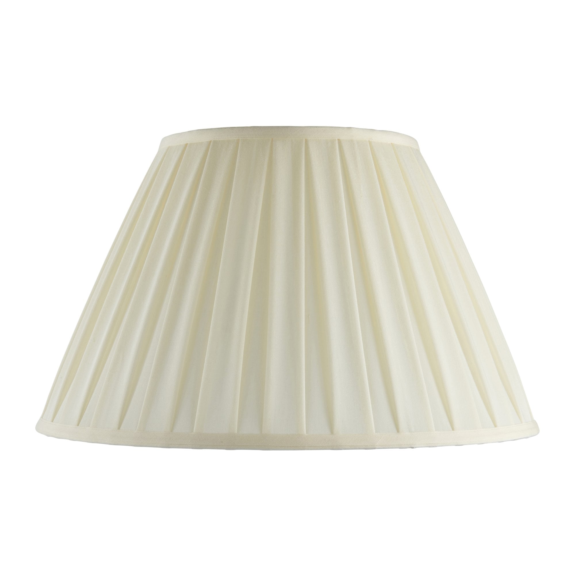 Endon Carla 18" Tapered Cylinder Single Light Shade - Cream Fabric - Shade Only
