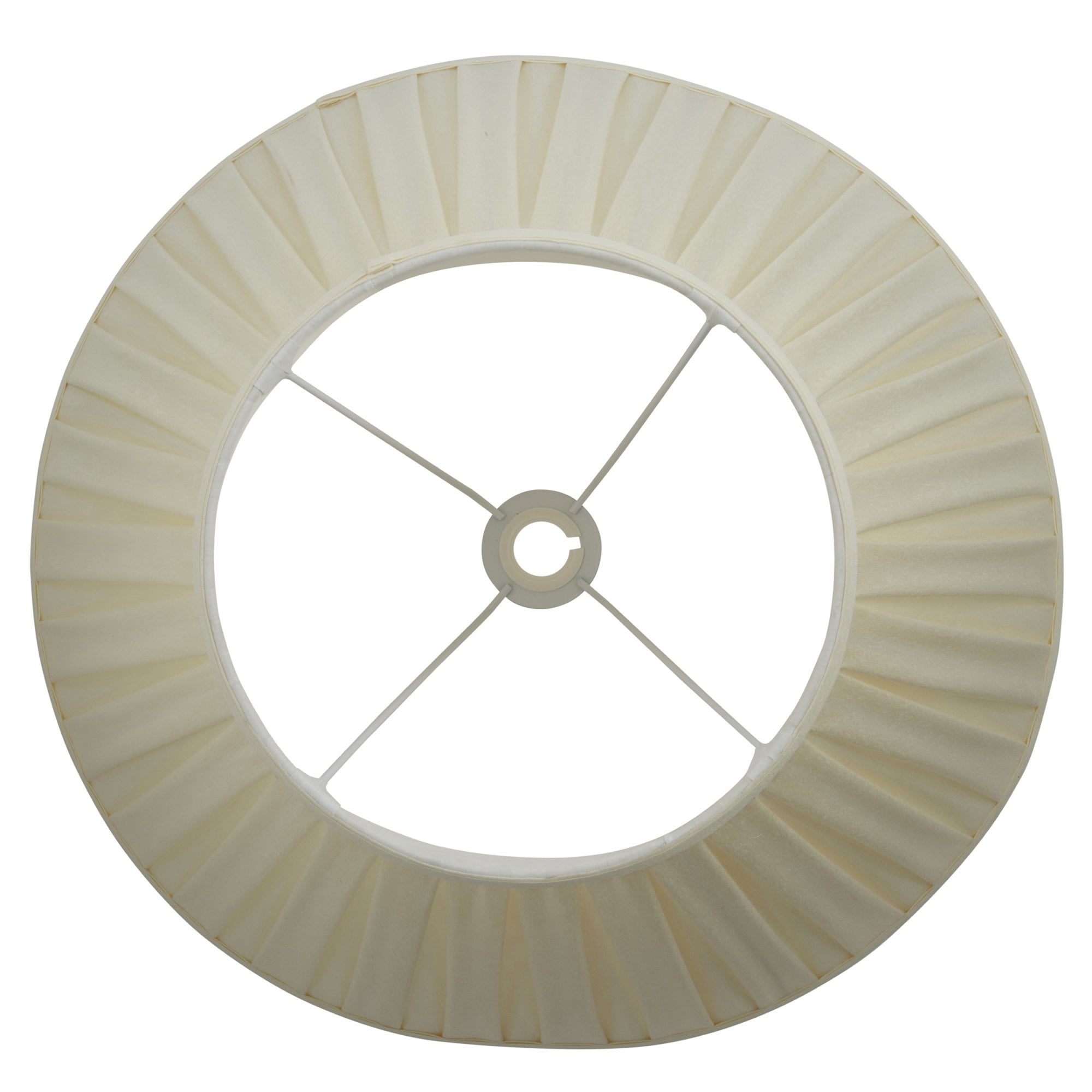 Endon Carla 22" Tapered Cylinder Single Light Shade - Cream Fabric - Shade Only
