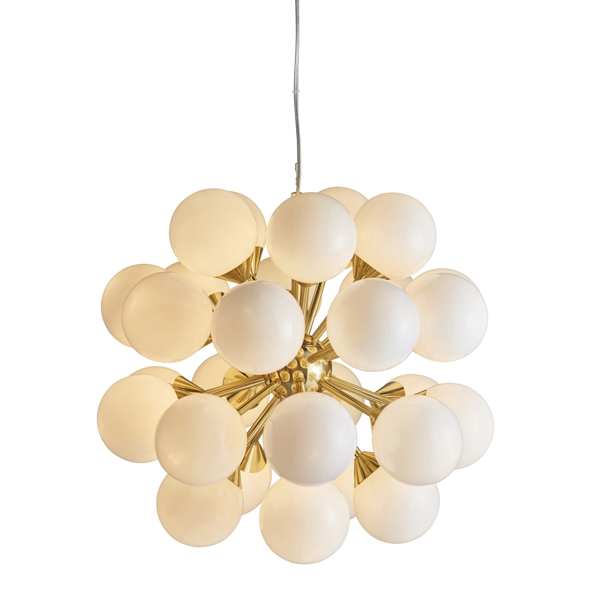 Endon Oscar 28 Light Pendant - Brushed Brass