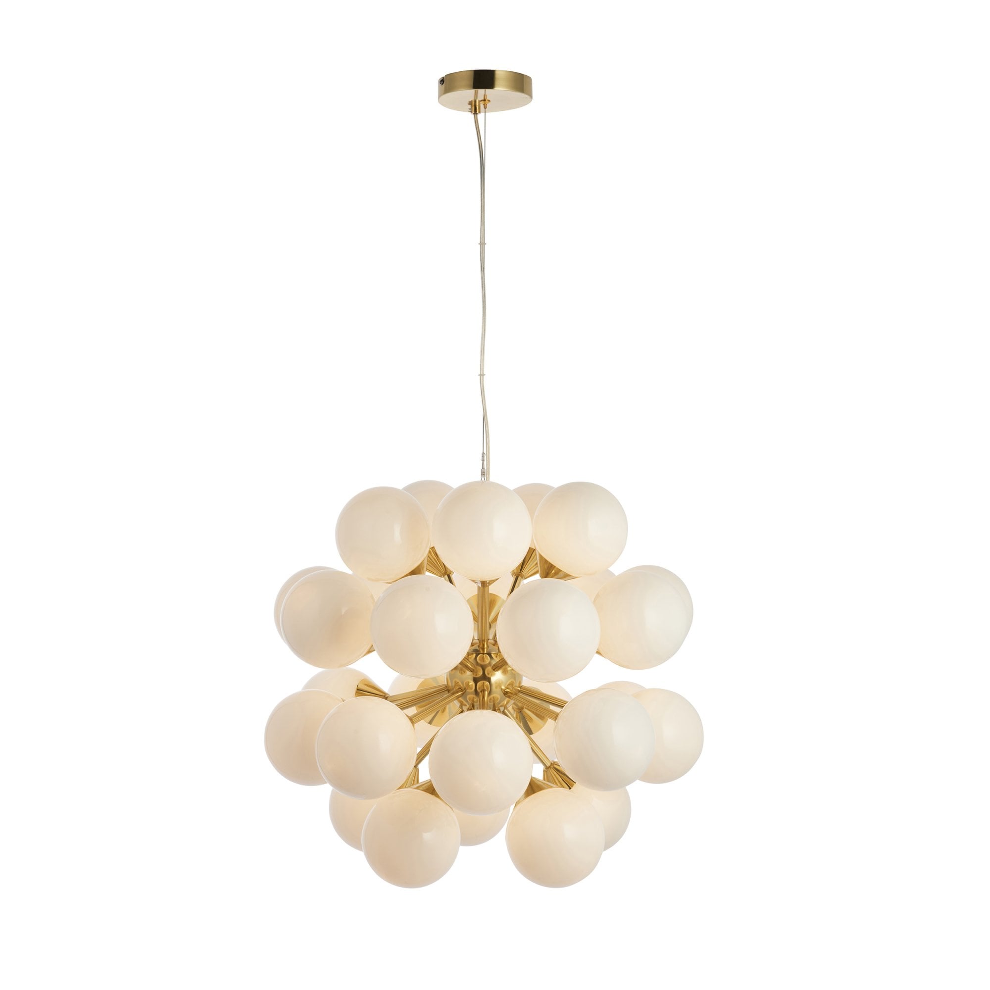 Endon Oscar 28 Light Pendant - Brushed Brass