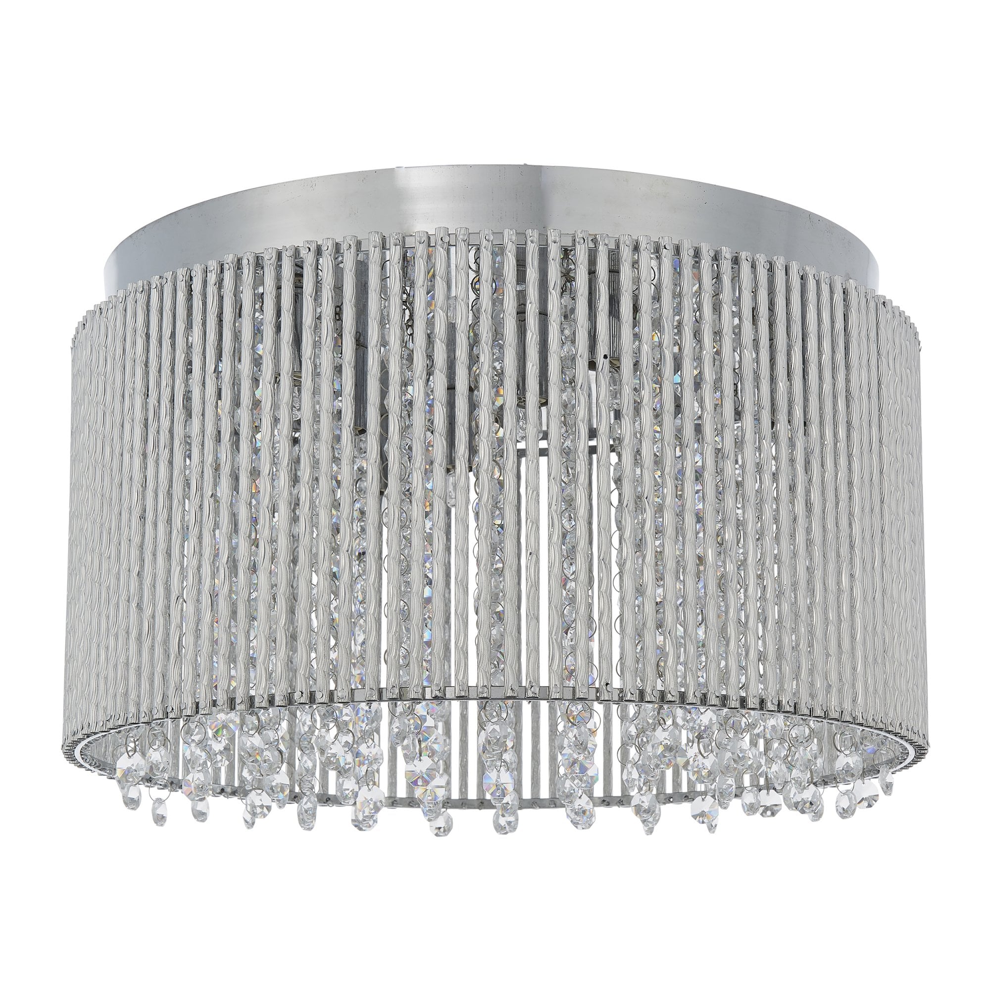 Endon Galina 10 Light Flush Fitting - Chrome Plate & Clear Crystal