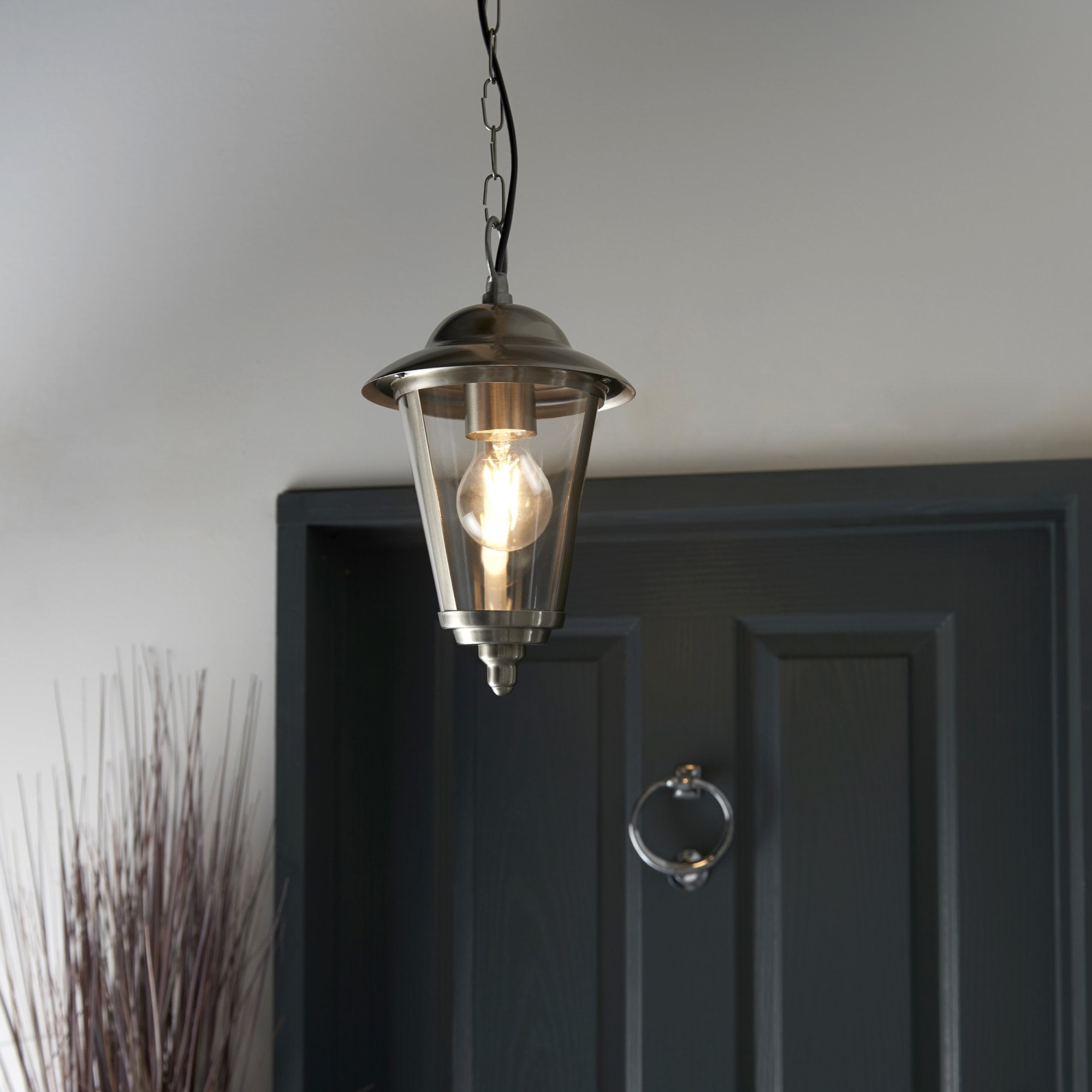 Endon Klien Pendant - Polished Stainless Steel