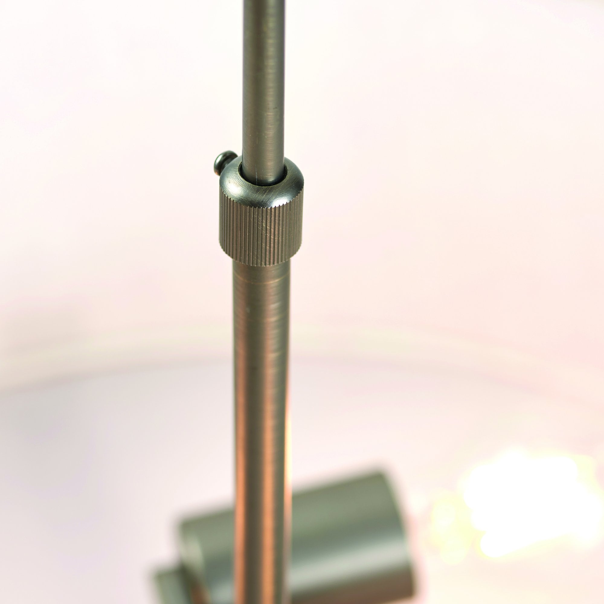 Endon Hayfield 3 Light Pendant - Brushed Bronze Plate & Neutral Linen