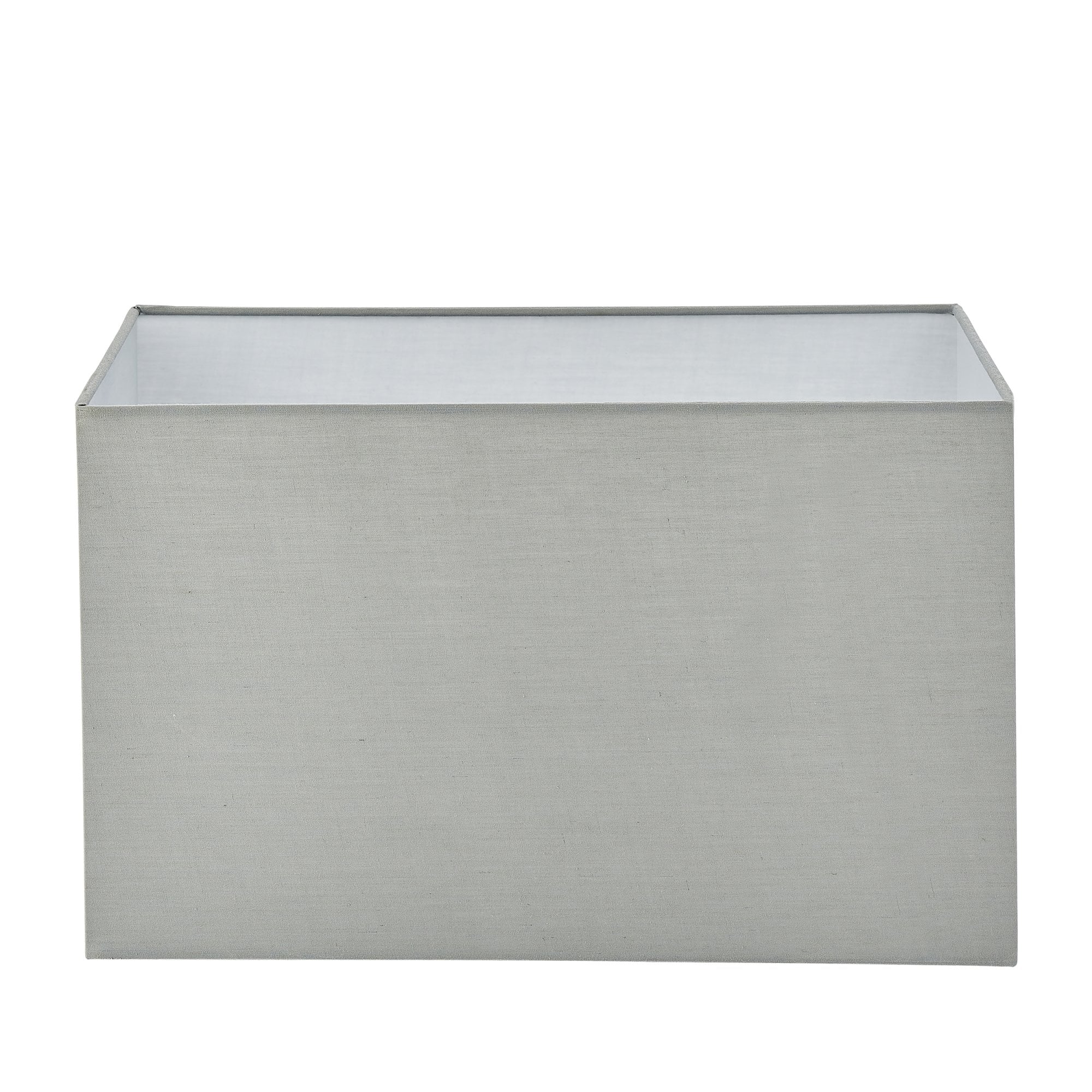 Endon Rectangular 16" Single Light Shade - Grey Fabric - Shade Only