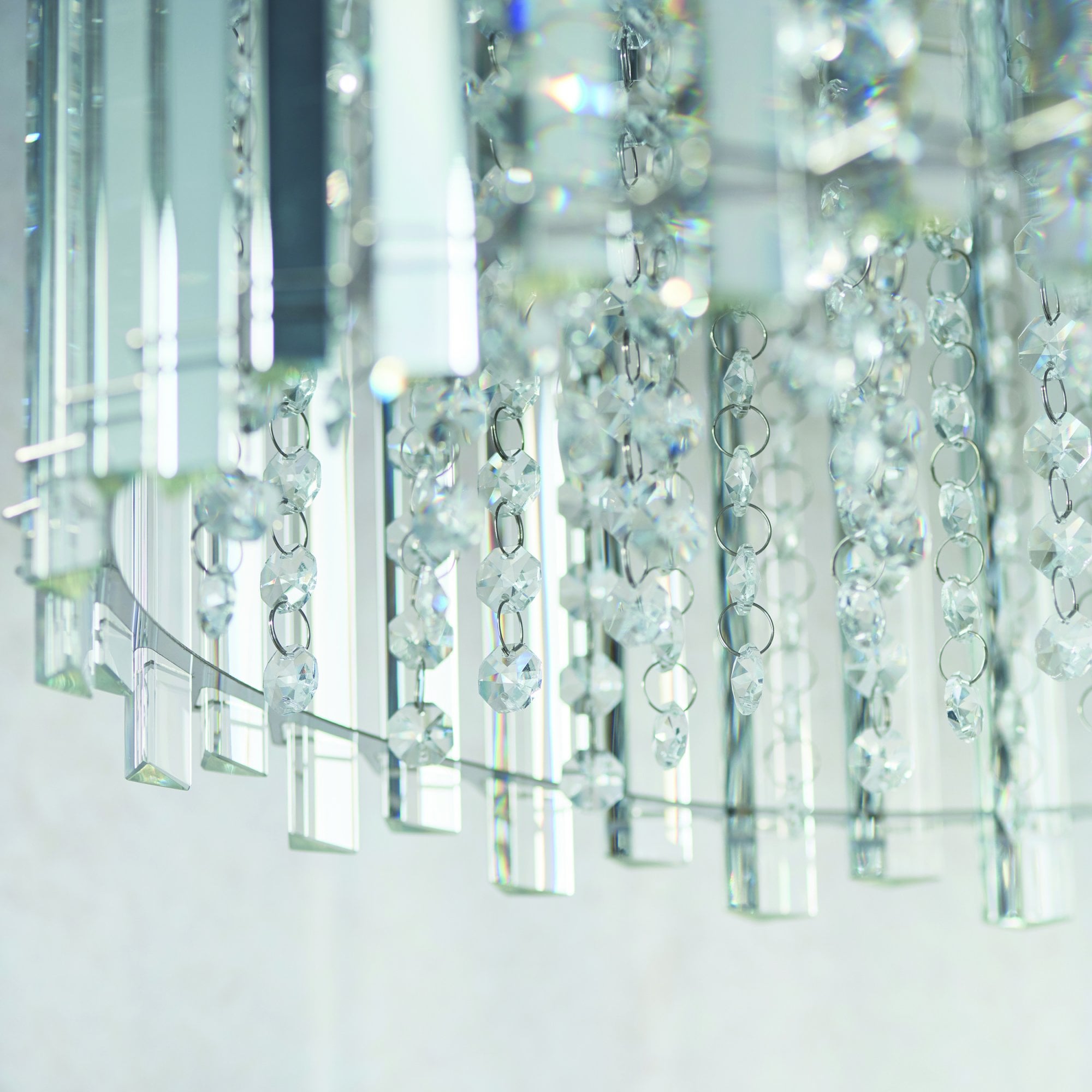 Endon Hanna 5 Light Pendant - Clear Crystal & Chrome Plate