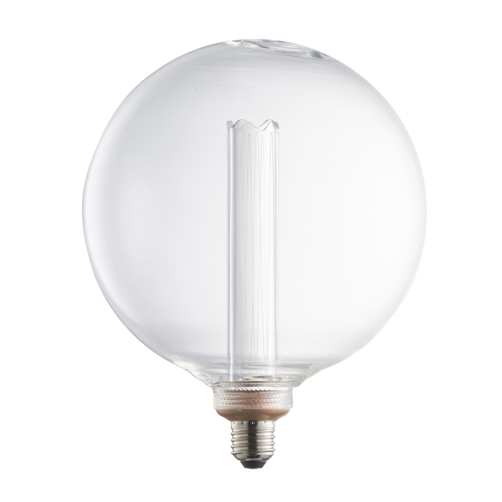 Endon Globe Single E27 LED 2.8W Bulb - 2000K - Non-Dimmable - Clear Glass