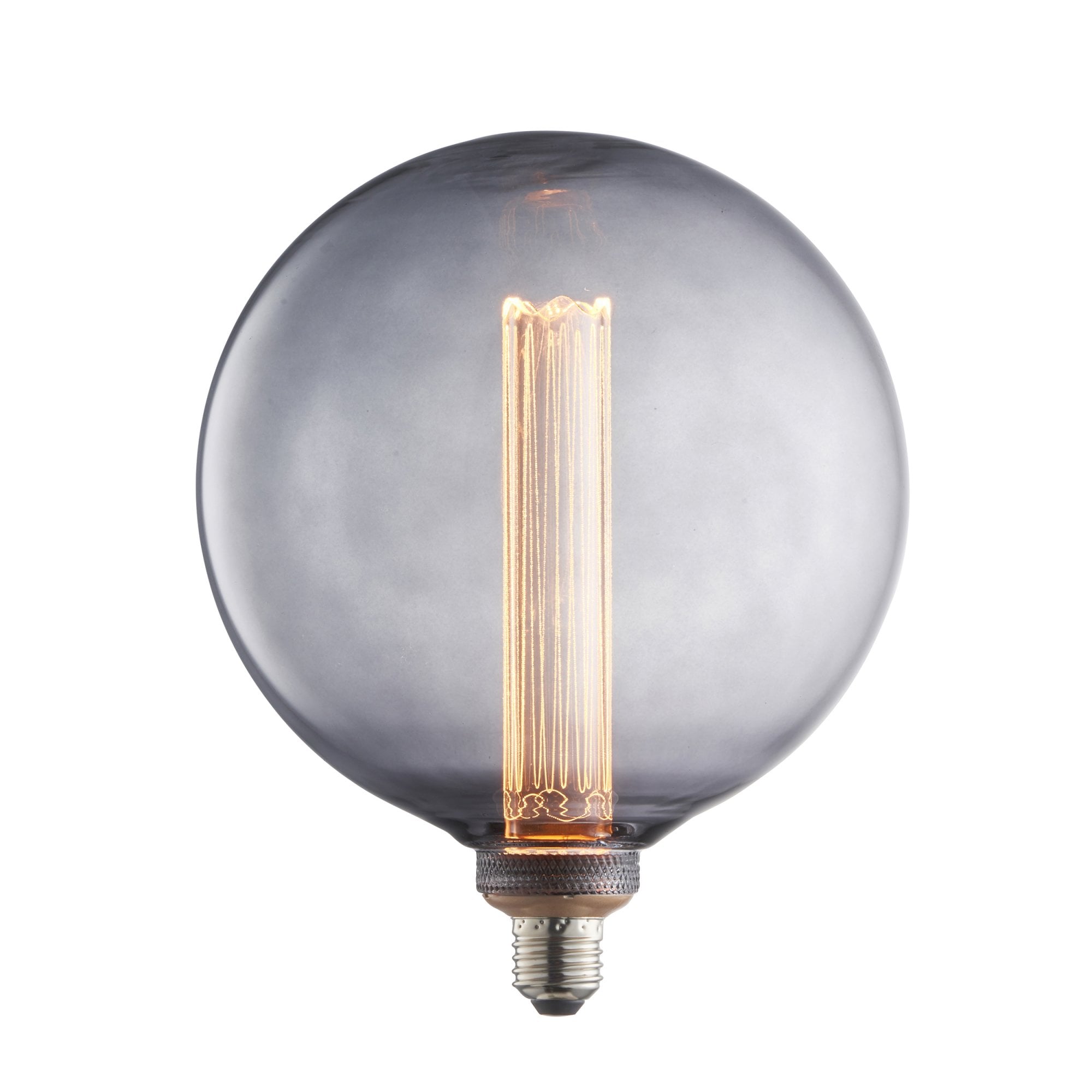 Endon Globe Single E27 LED 2.8W Bulb - 2000K - Non-Dimmable - Smoked Glass