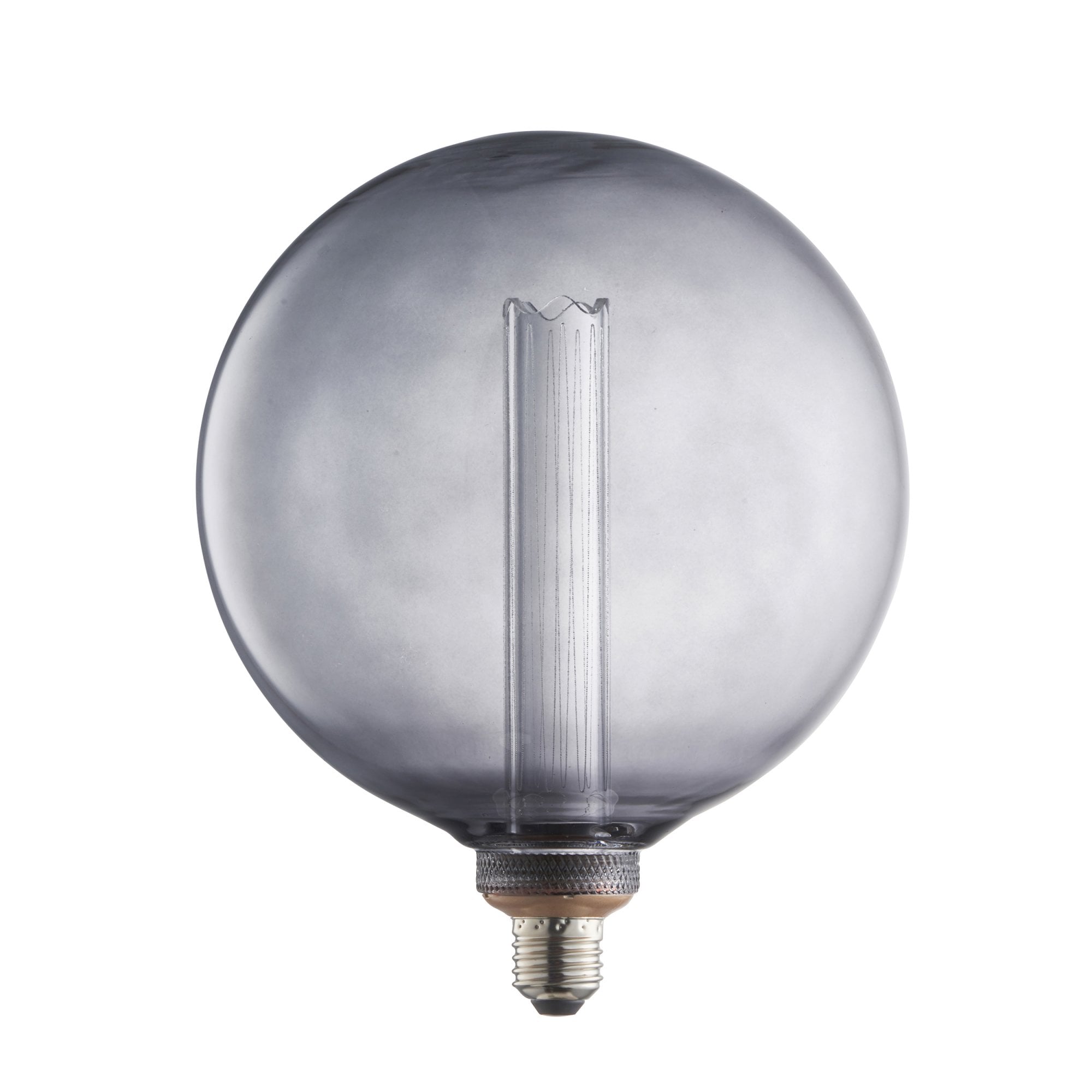 Endon Globe Single E27 LED 2.8W Bulb - 2000K - Non-Dimmable - Smoked Glass