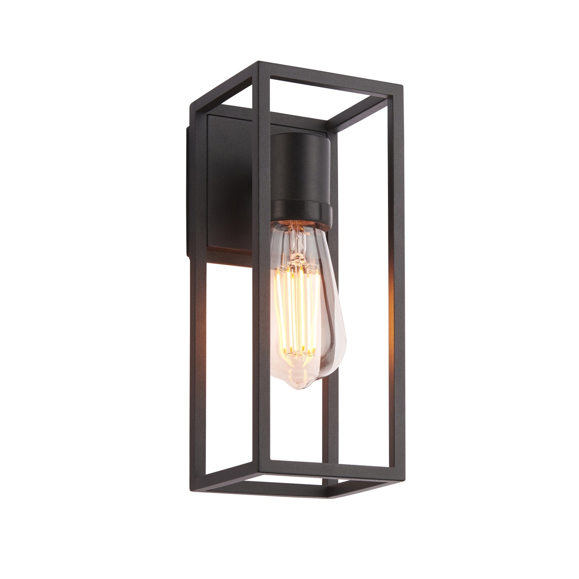 Endon Herbert Single Light Wall Light - Textured Black