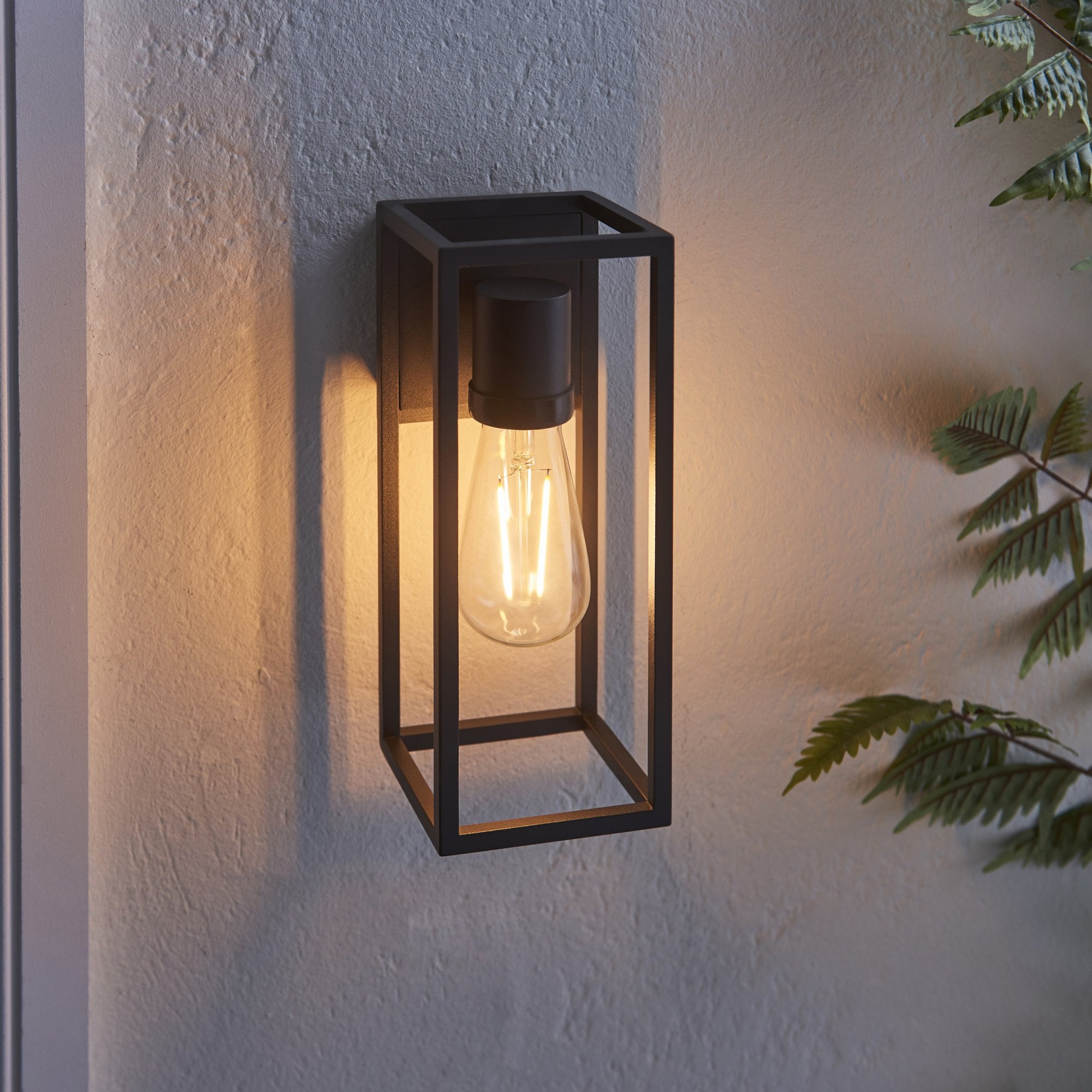 Endon Herbert Single Light Wall Light - Textured Black