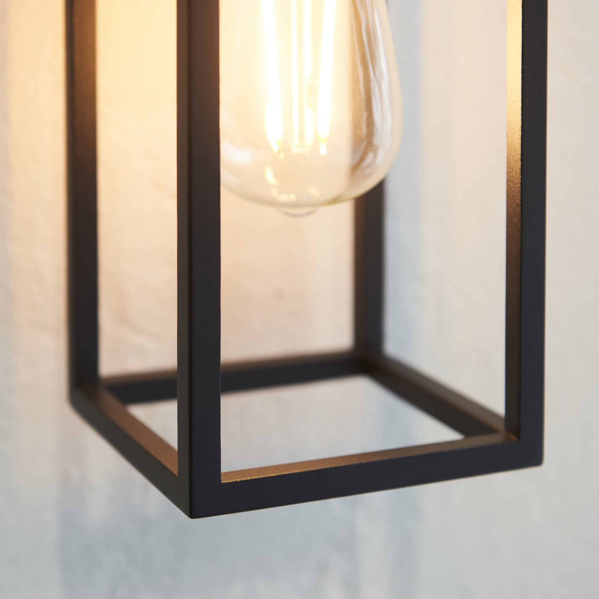 Endon Herbert Single Light Wall Light - Textured Black