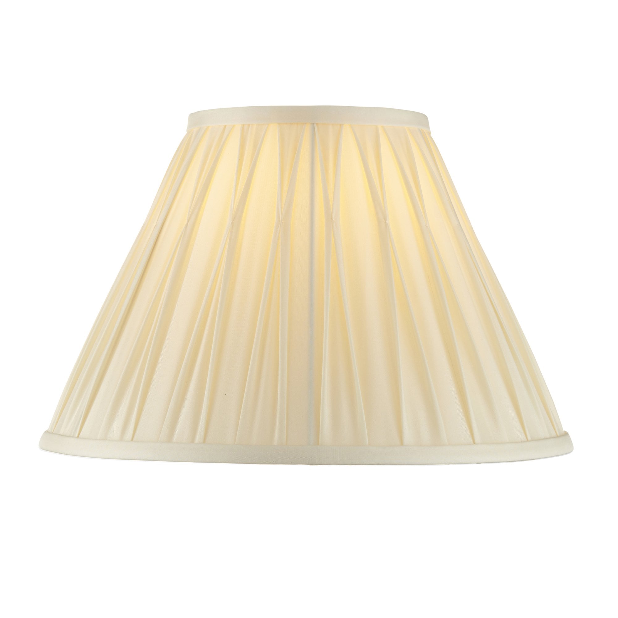 Endon Chatsworth 12" Single Light Shade - Ivory Silk - Shade Only