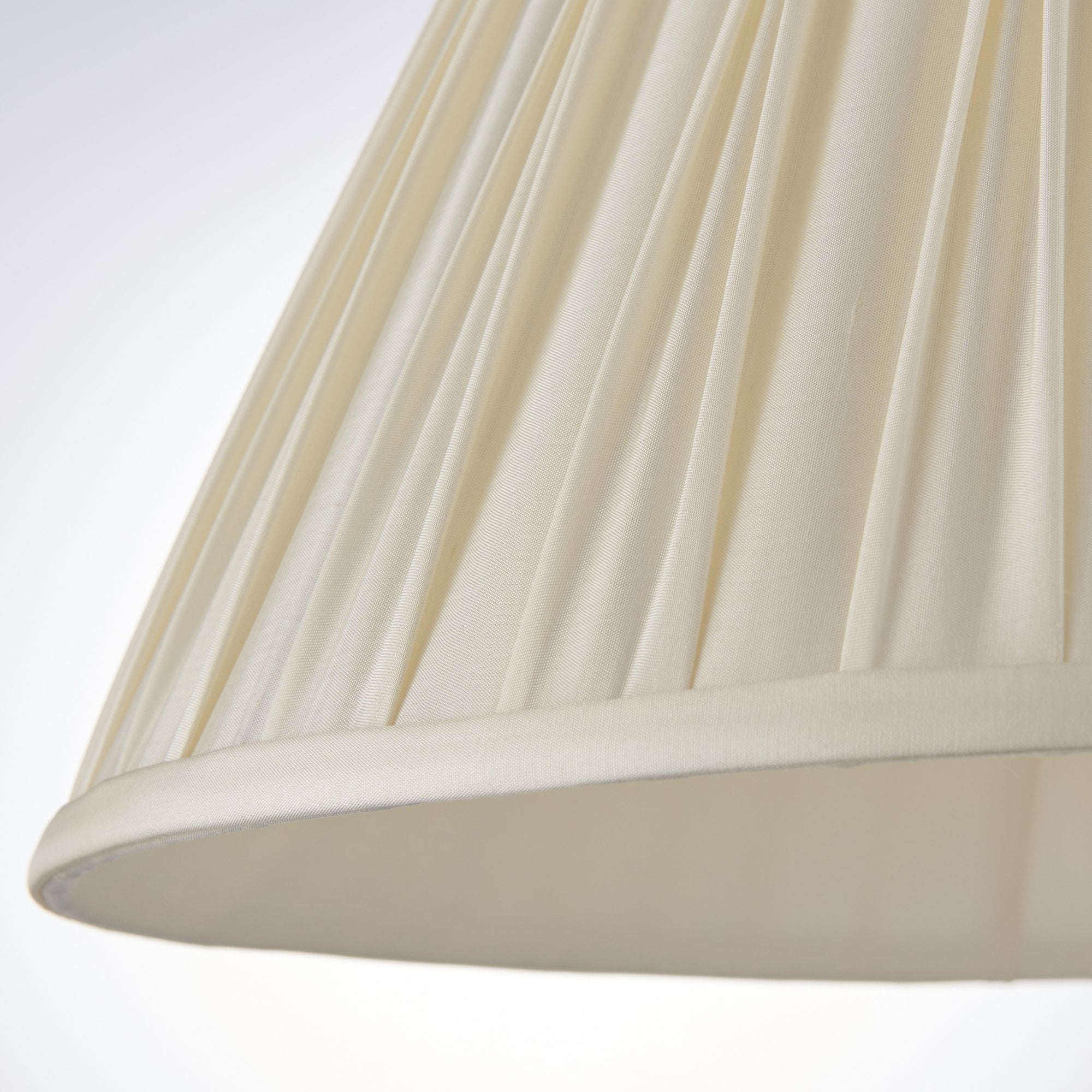 Endon Chatsworth 14" Single Light Shade - Ivory Silk - Shade Only