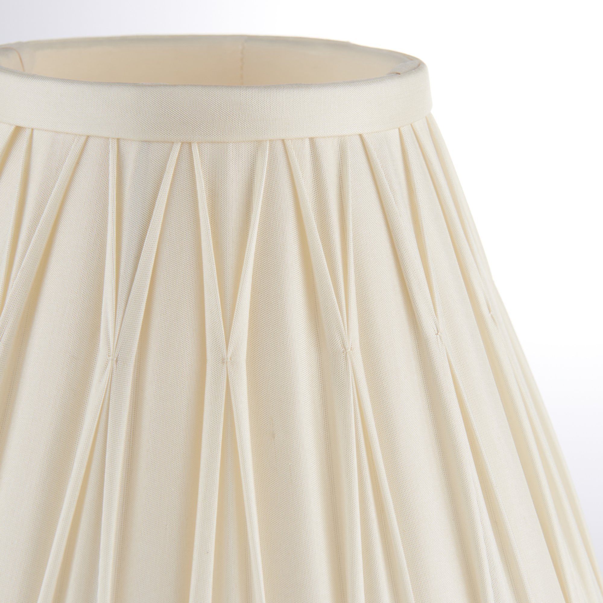 Endon Chatsworth 8" Single Light Shade - Ivory Silk - Shade Only