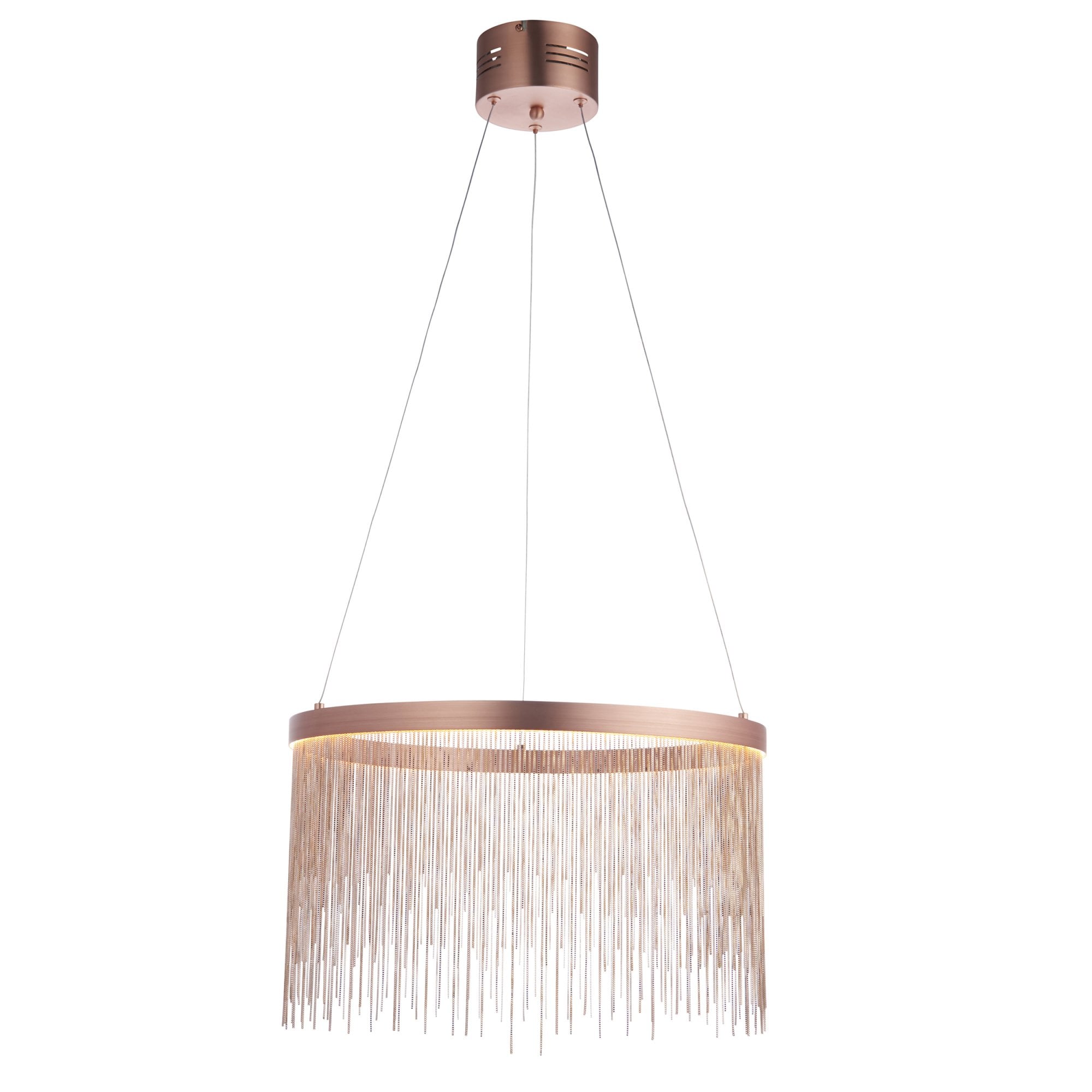 Endon Zelma Single Light Pendant - Brushed Copper Plate & Copper