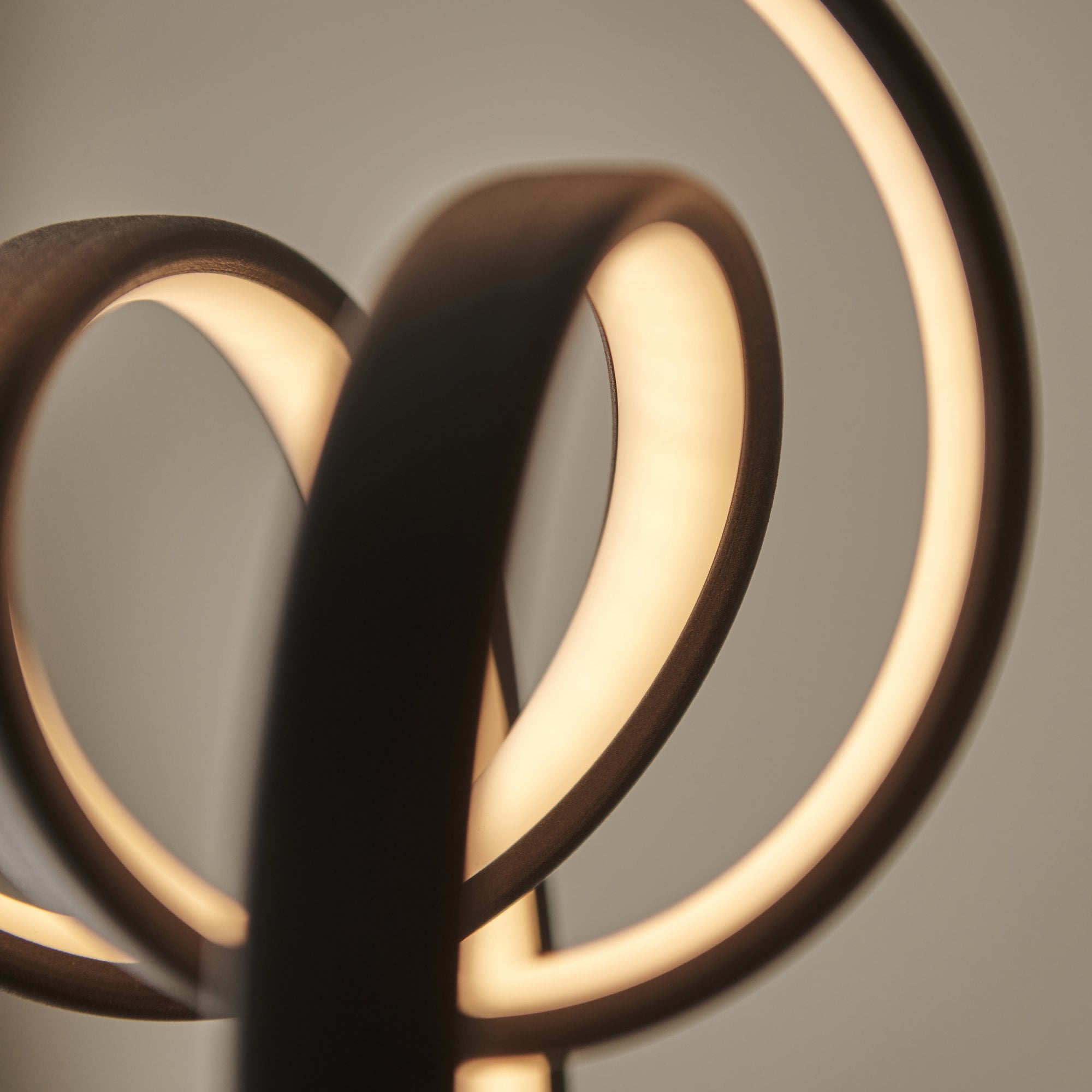 Endon Cosma 5 Light Pendant - Textured Black & White Silicone