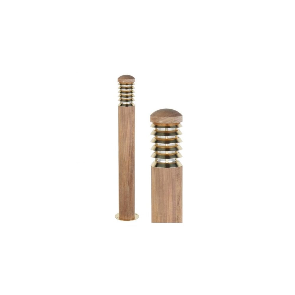 Lumena Tectona Wooden Bollard - Mains