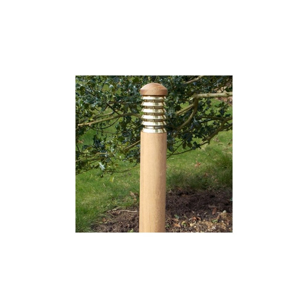 Lumena Tectona Wooden Bollard - Mains