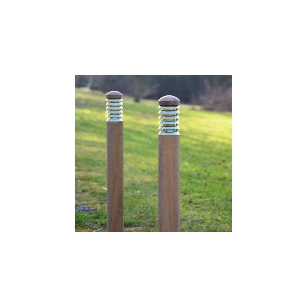 Lumena Tectona Wooden Bollard - Mains