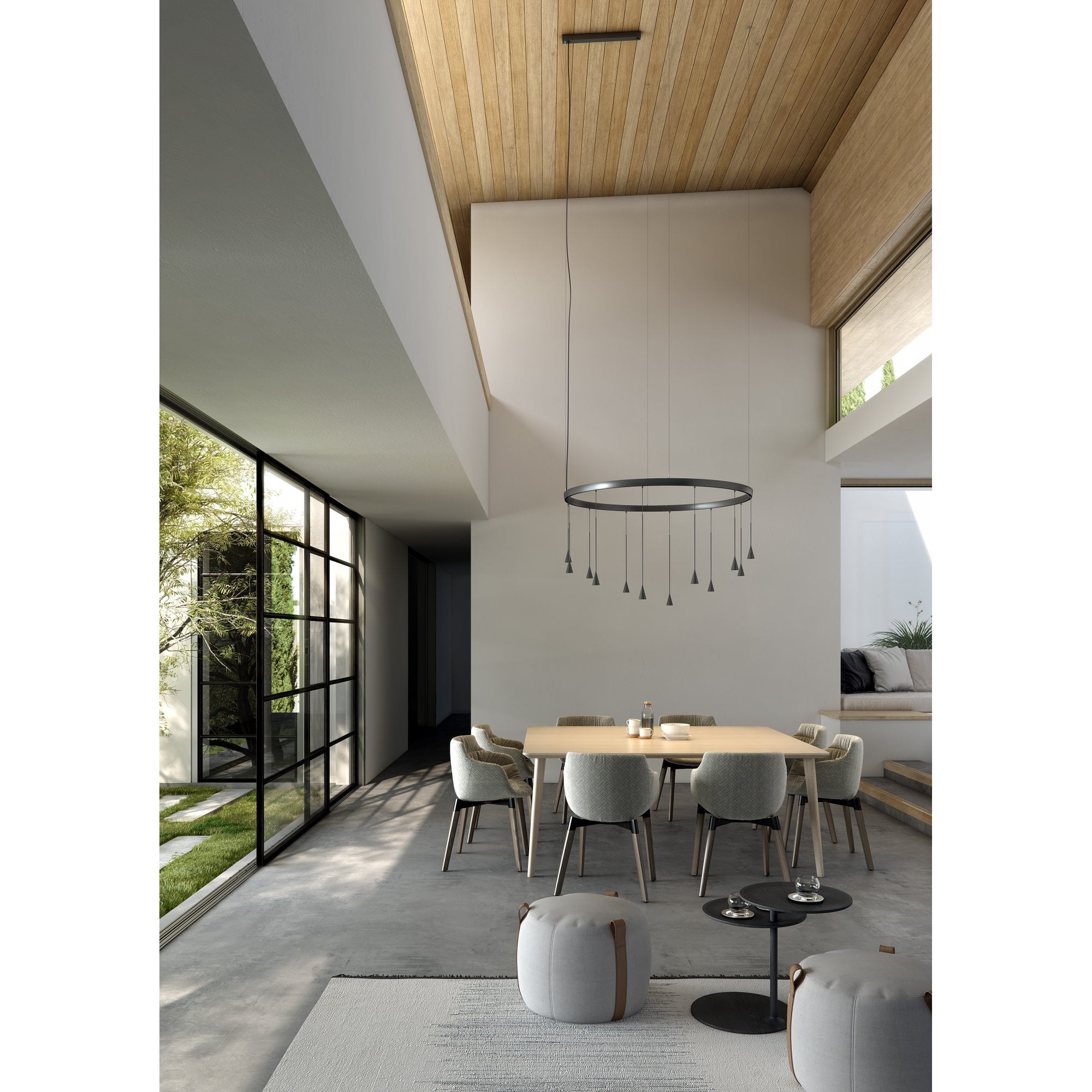 Bover Skybell Circle S/12L Pendant