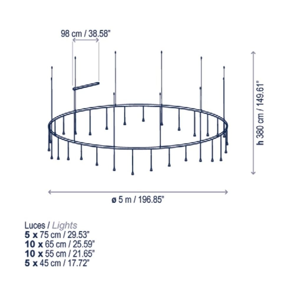 Bover Skybell Circle S/30L Pendant