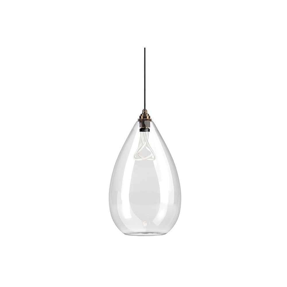 Fritz Fryer Wellington Clear Glass Pendant Light - XXL (Various Colour Options)