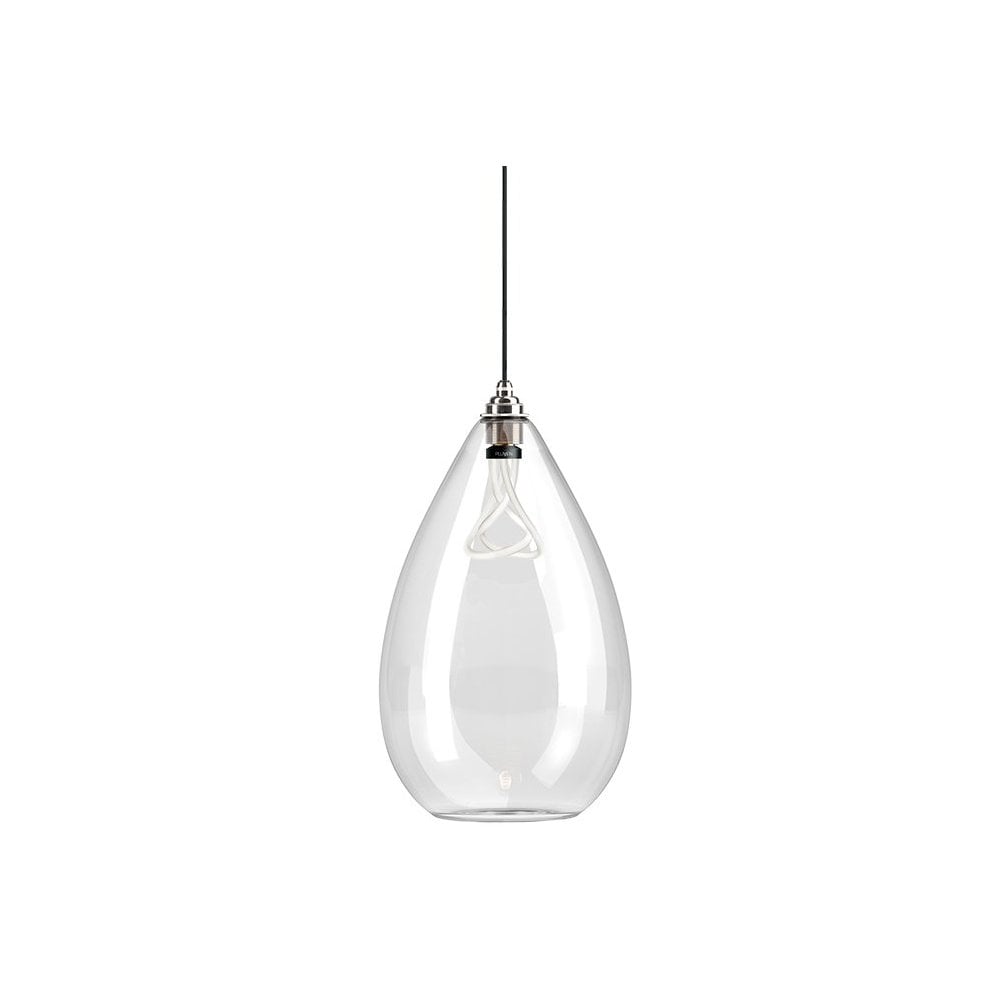 Fritz Fryer Wellington Clear Glass Pendant Light - XXL (Various Colour Options)