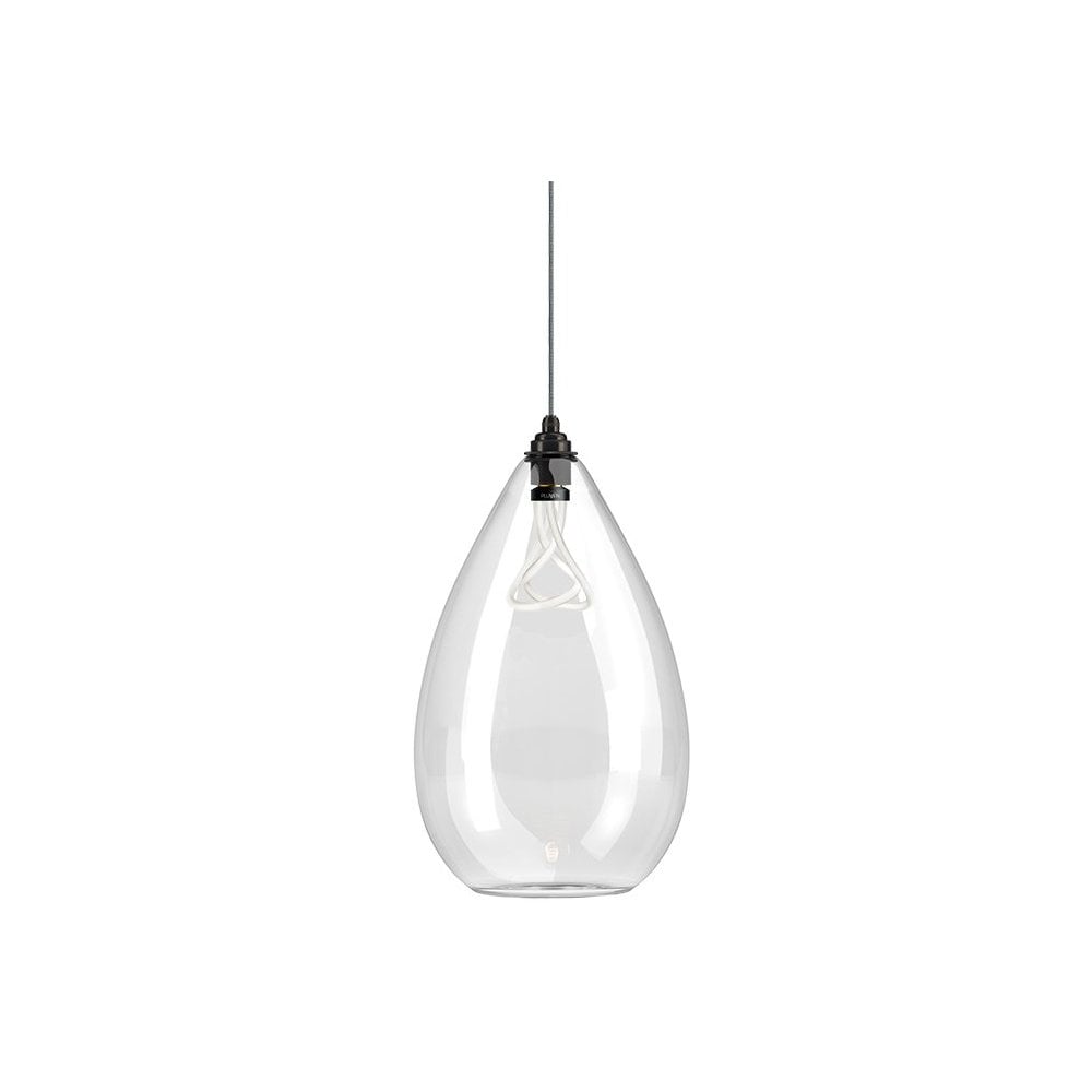 Fritz Fryer Wellington Clear Glass Pendant Light - XXL (Various Colour Options)