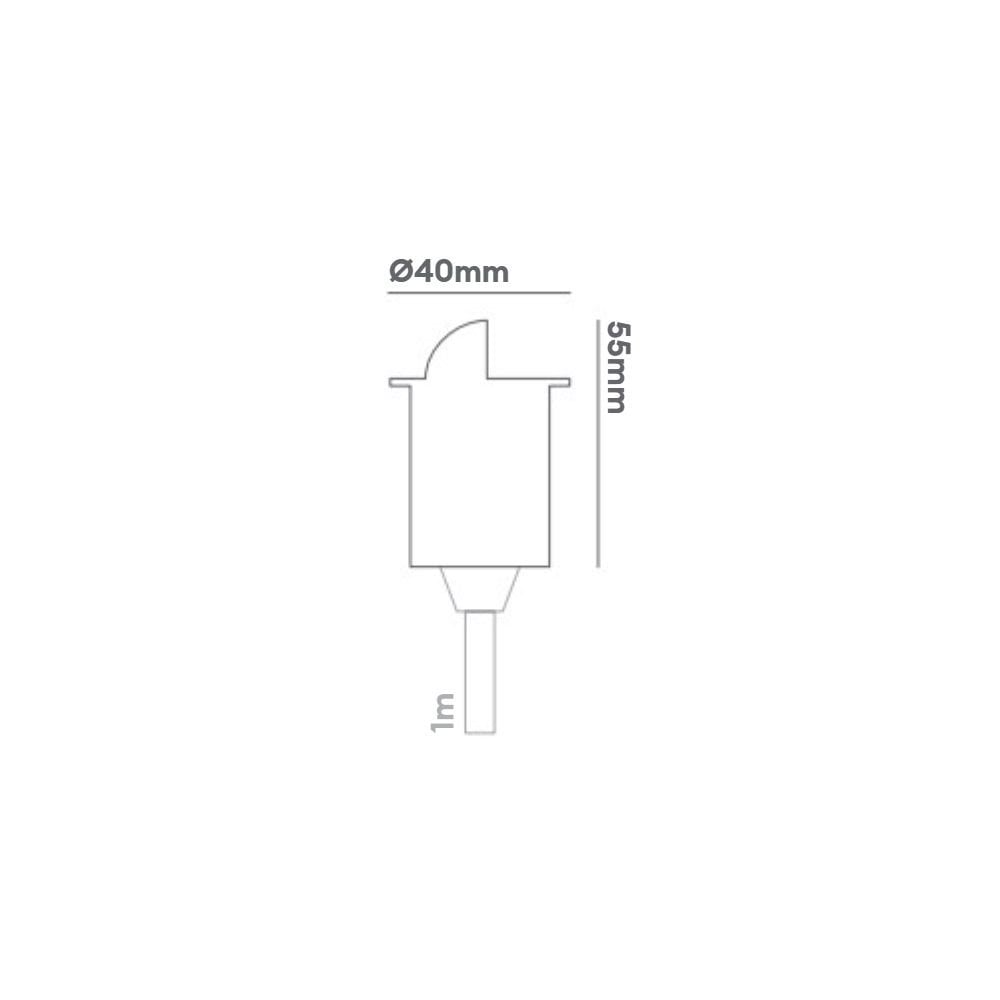 Collingwood GL019 Eyelid LED Ground Light - Stainless Steel - Low Voltage