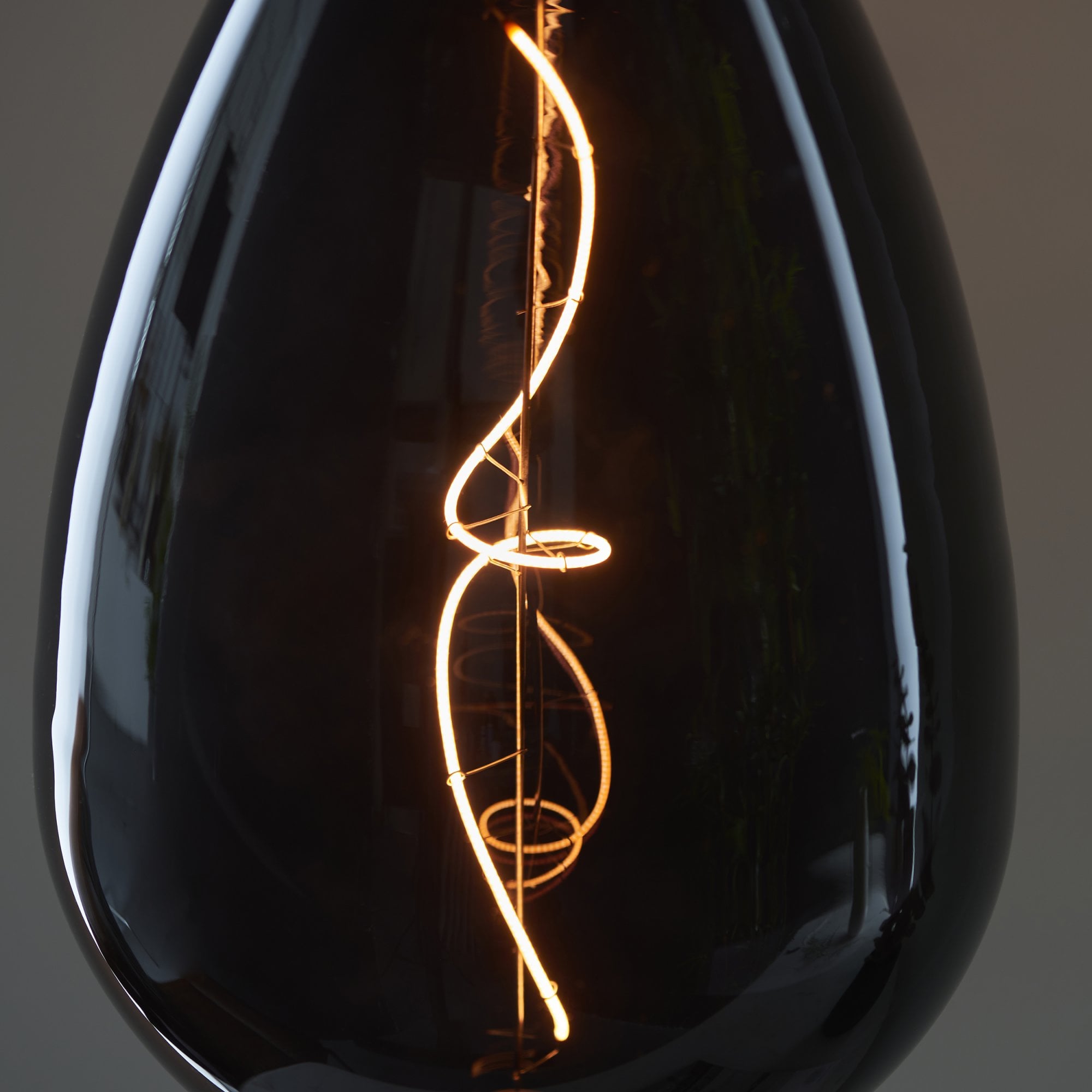 Endon Wisp E27 LED 4W Filament Bulb - 1800K - Non-Dimmable - Smoked Glass