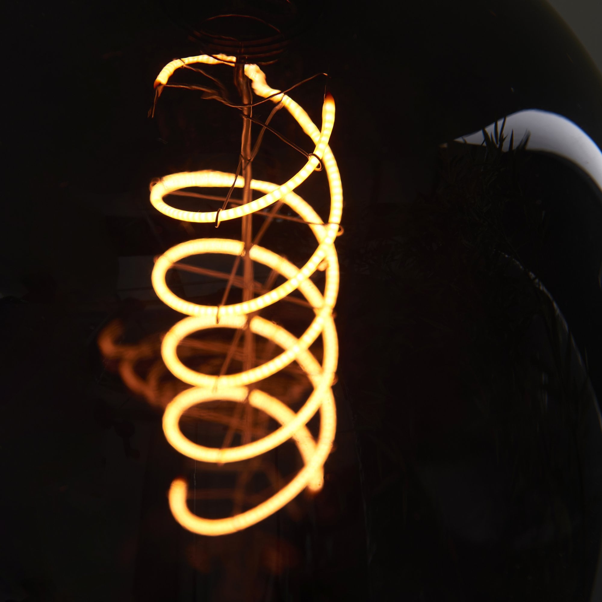 Endon Helix E27 LED 4W Filament Bulb - 1800K - Non-Dimmable - Smoked Glass