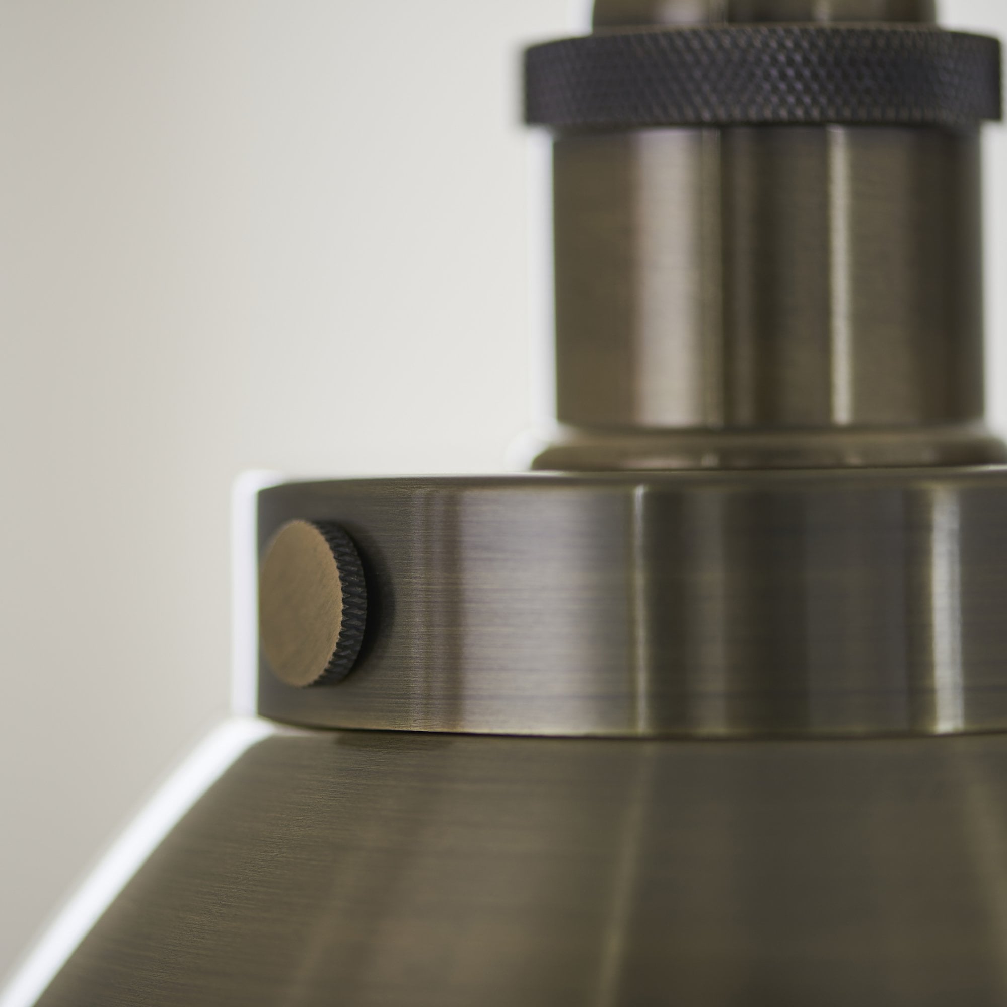 Endon Franklin Small Single Pendant - Antique Brass Plate