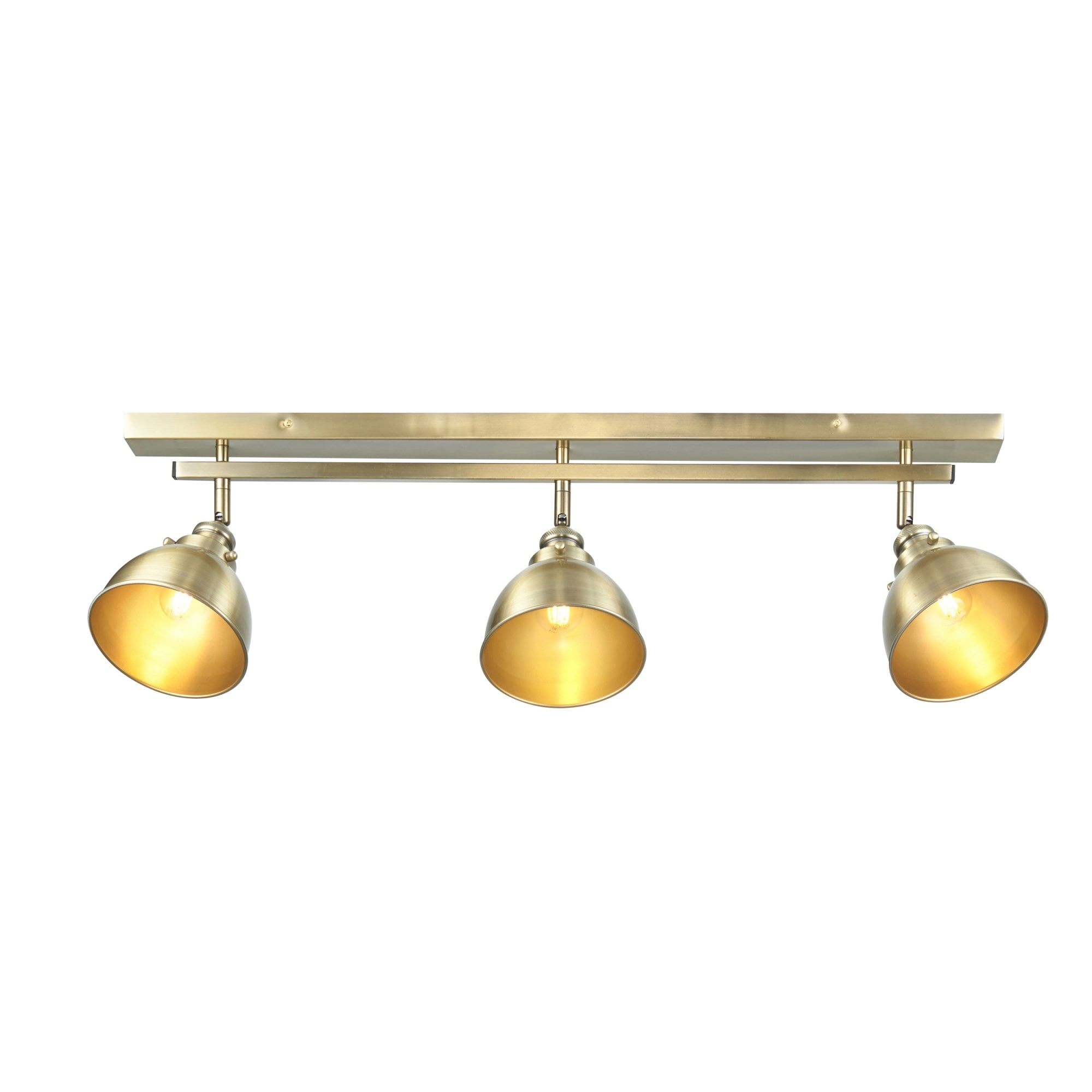 Endon Wyatt 3 Light Bar Spotlight - Antique Brass