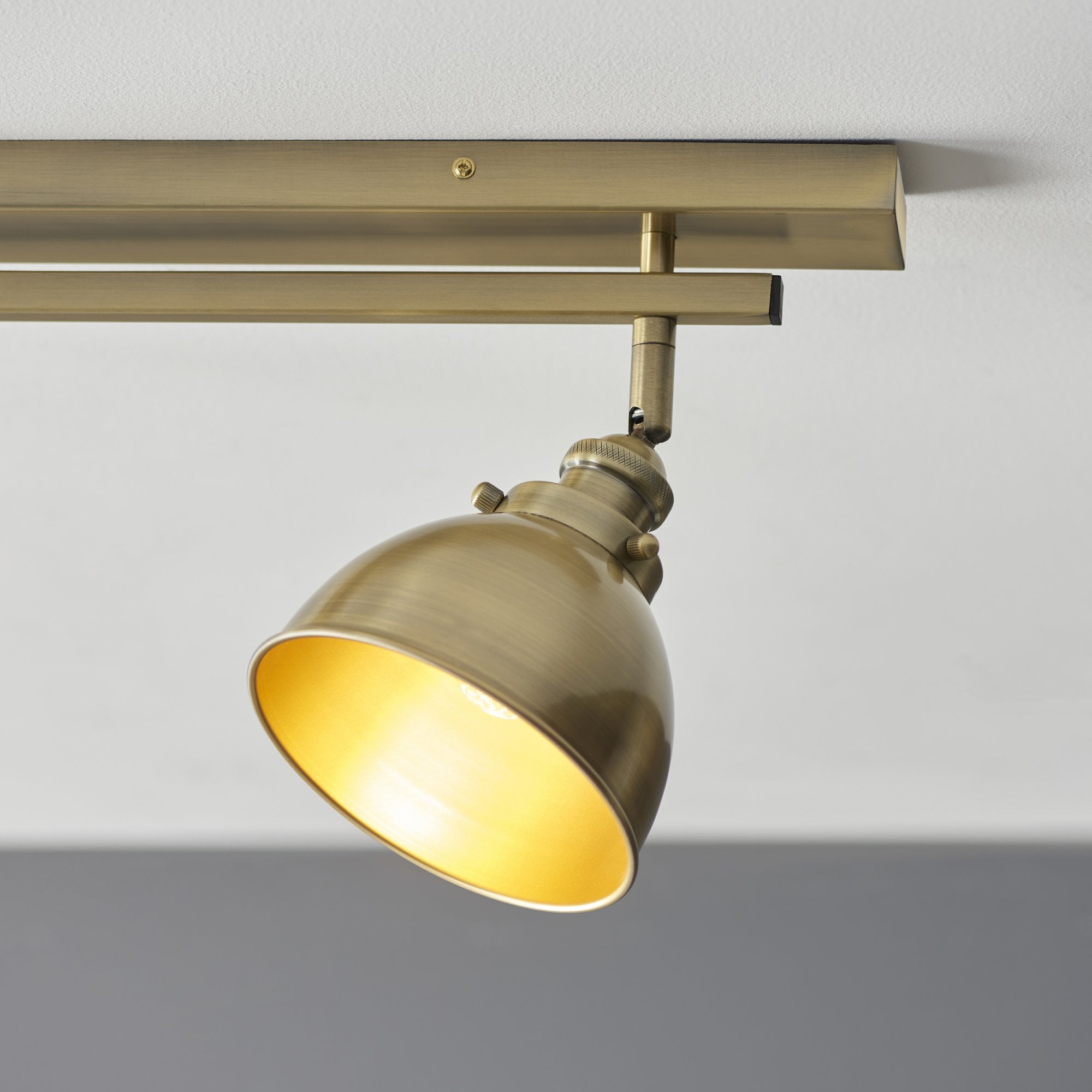 Endon Wyatt 3 Light Bar Spotlight - Antique Brass