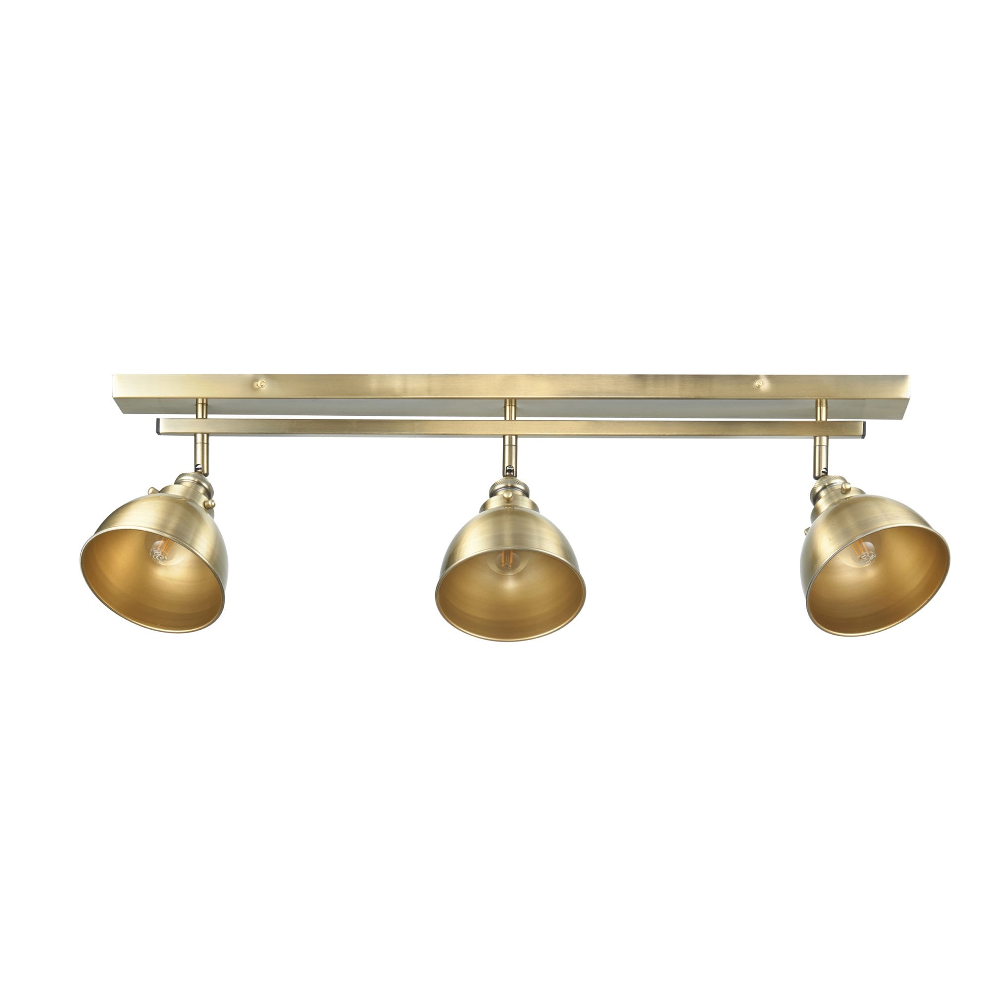 Endon Wyatt 3 Light Bar Spotlight - Antique Brass