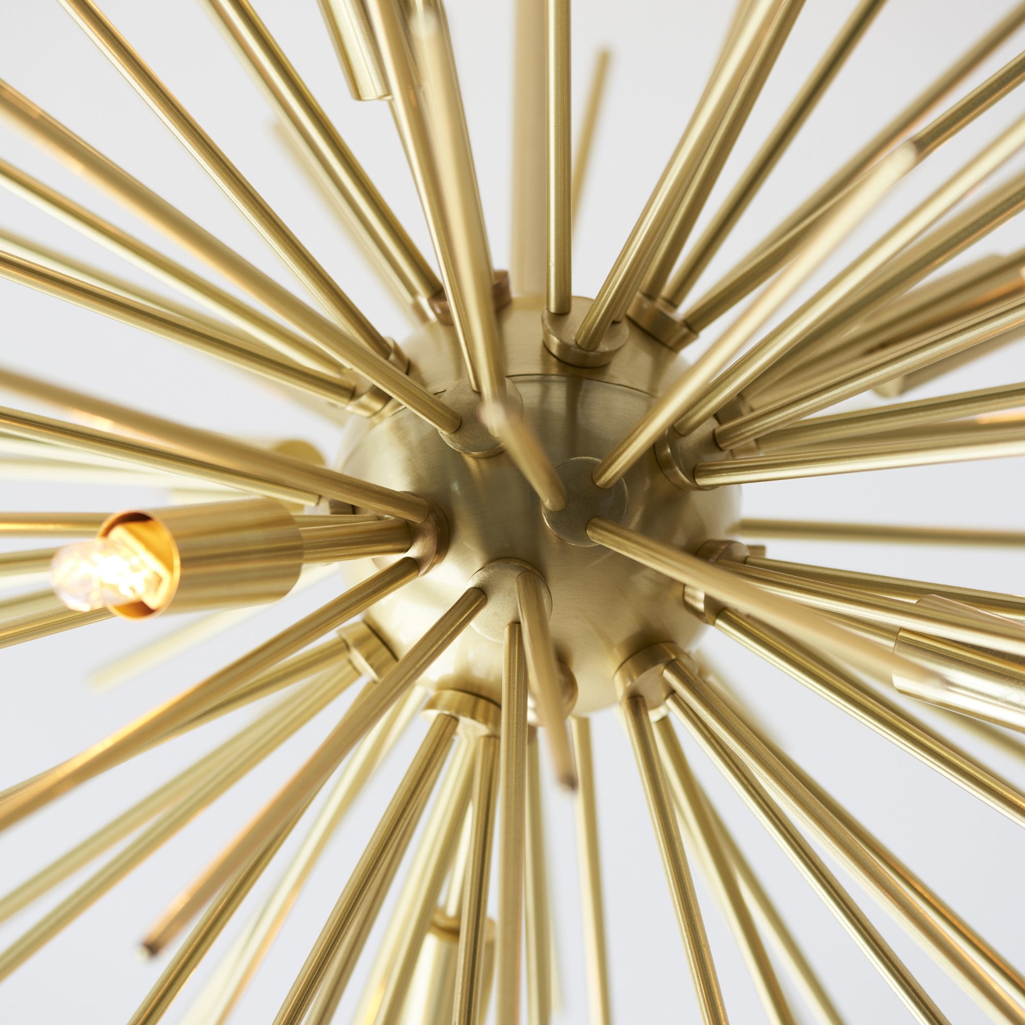 Endon Orta 6 Light Semi Flush - Satin Gold