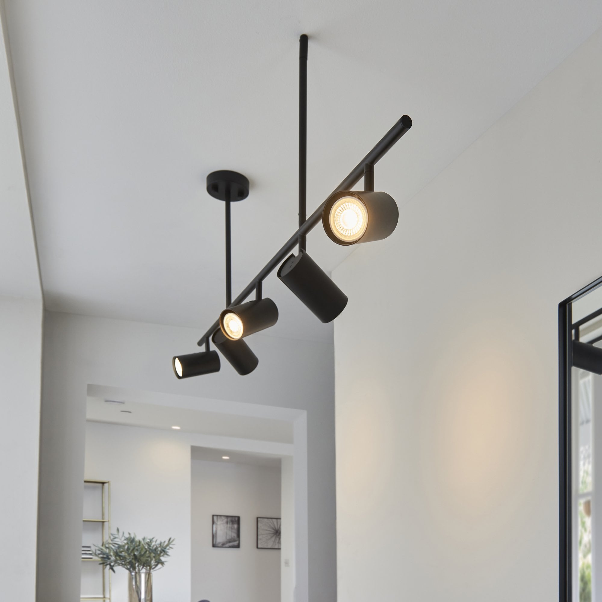 Endon Rez 5 Light Bar Spotlight - Matt Black