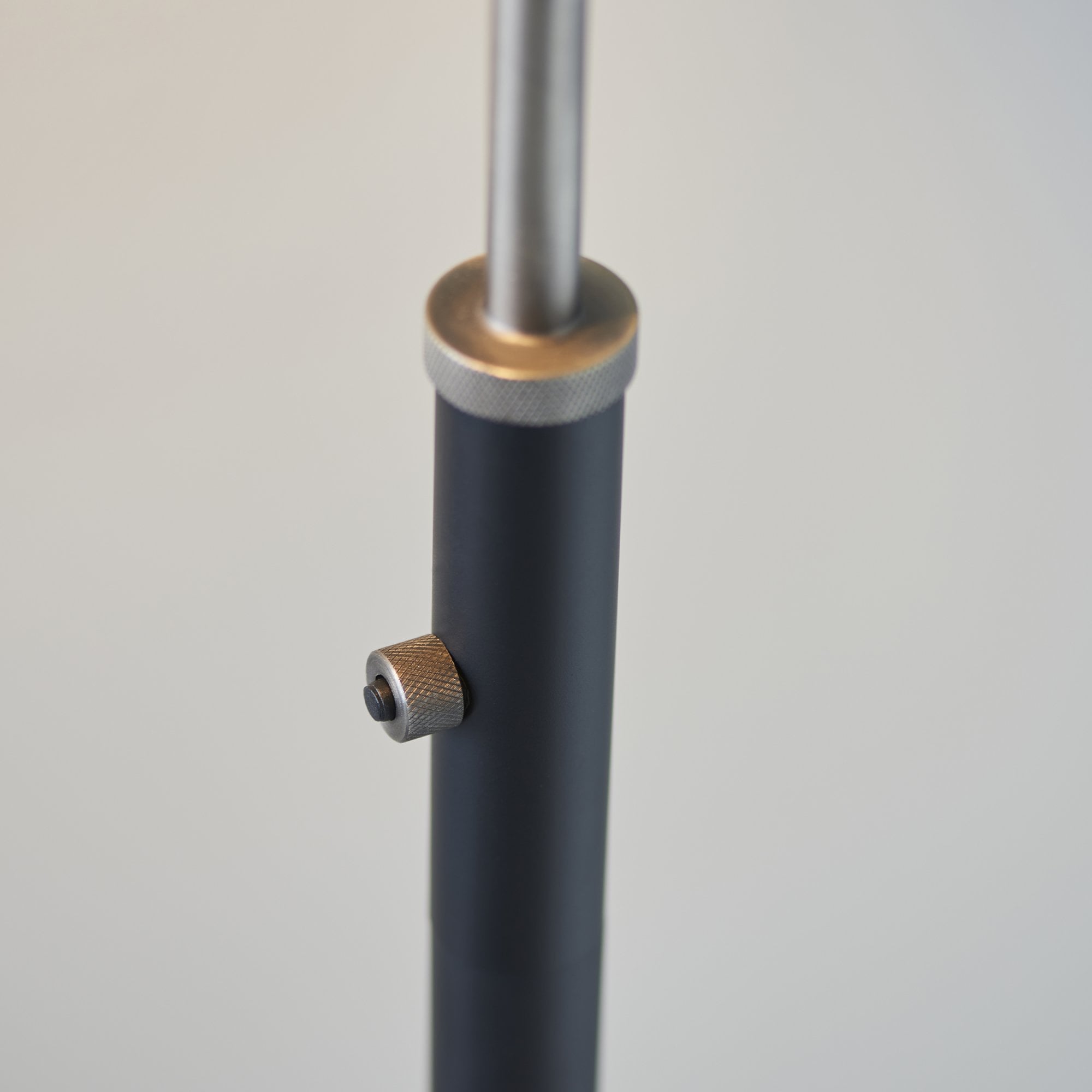 Endon Franklin Task Floor Lamp - Matt Black & Aged Pewter