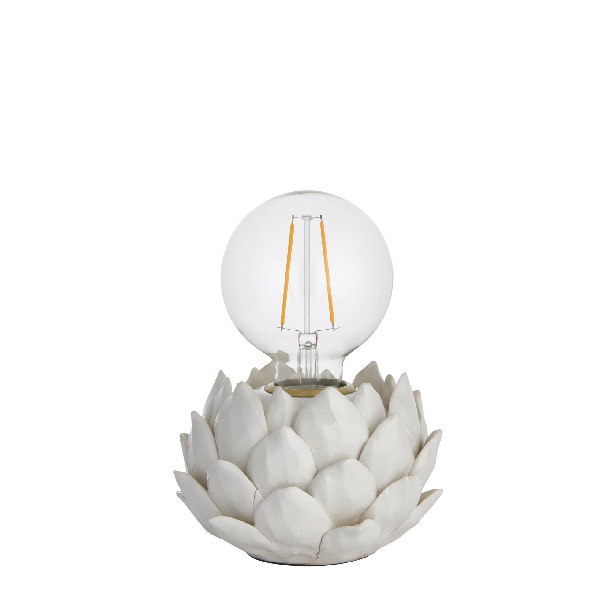 Endon Artichoke Table Lamp Base - Oatmeal Crackle Finish - Base Only