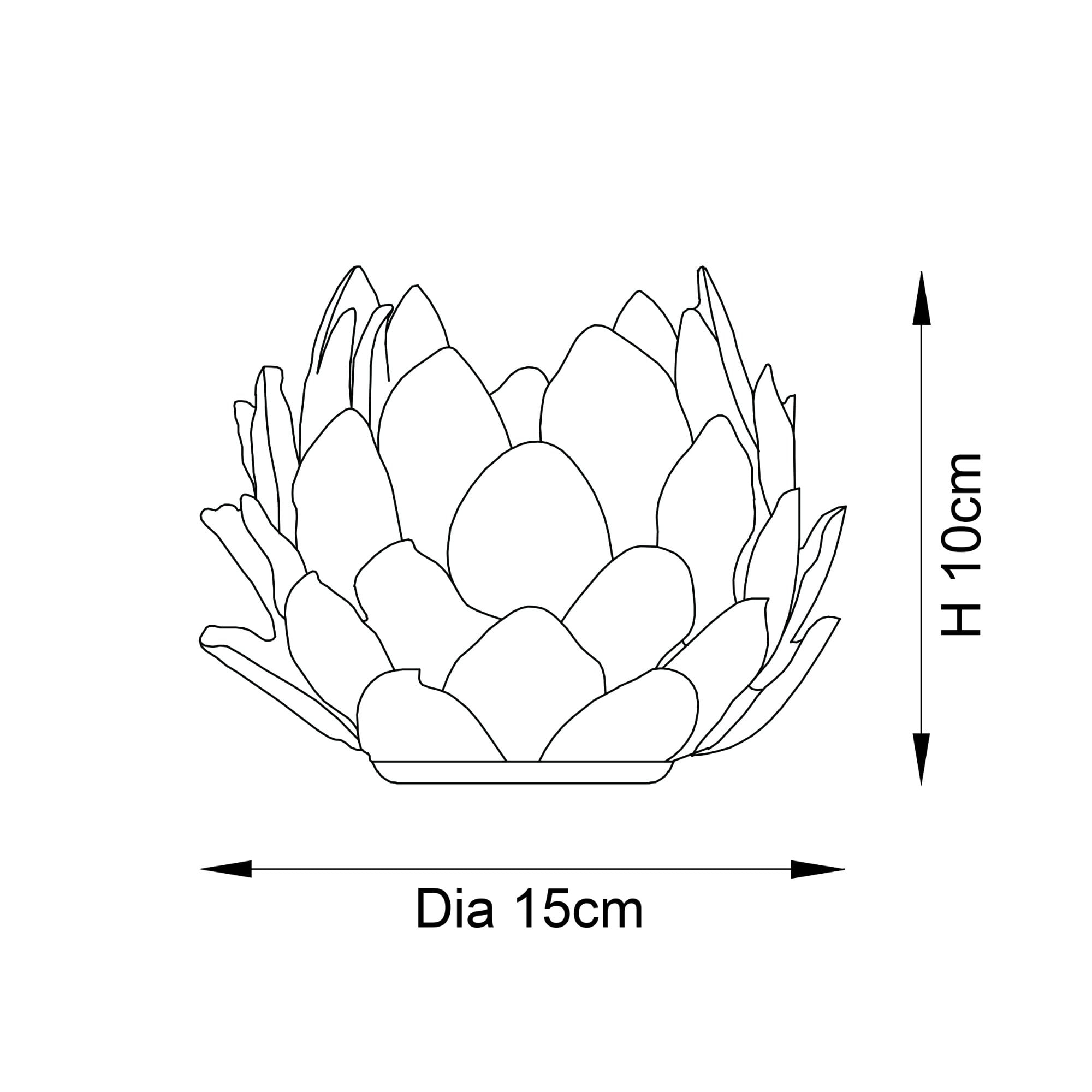 Endon Artichoke Table Lamp Base - Oatmeal Crackle Finish - Base Only