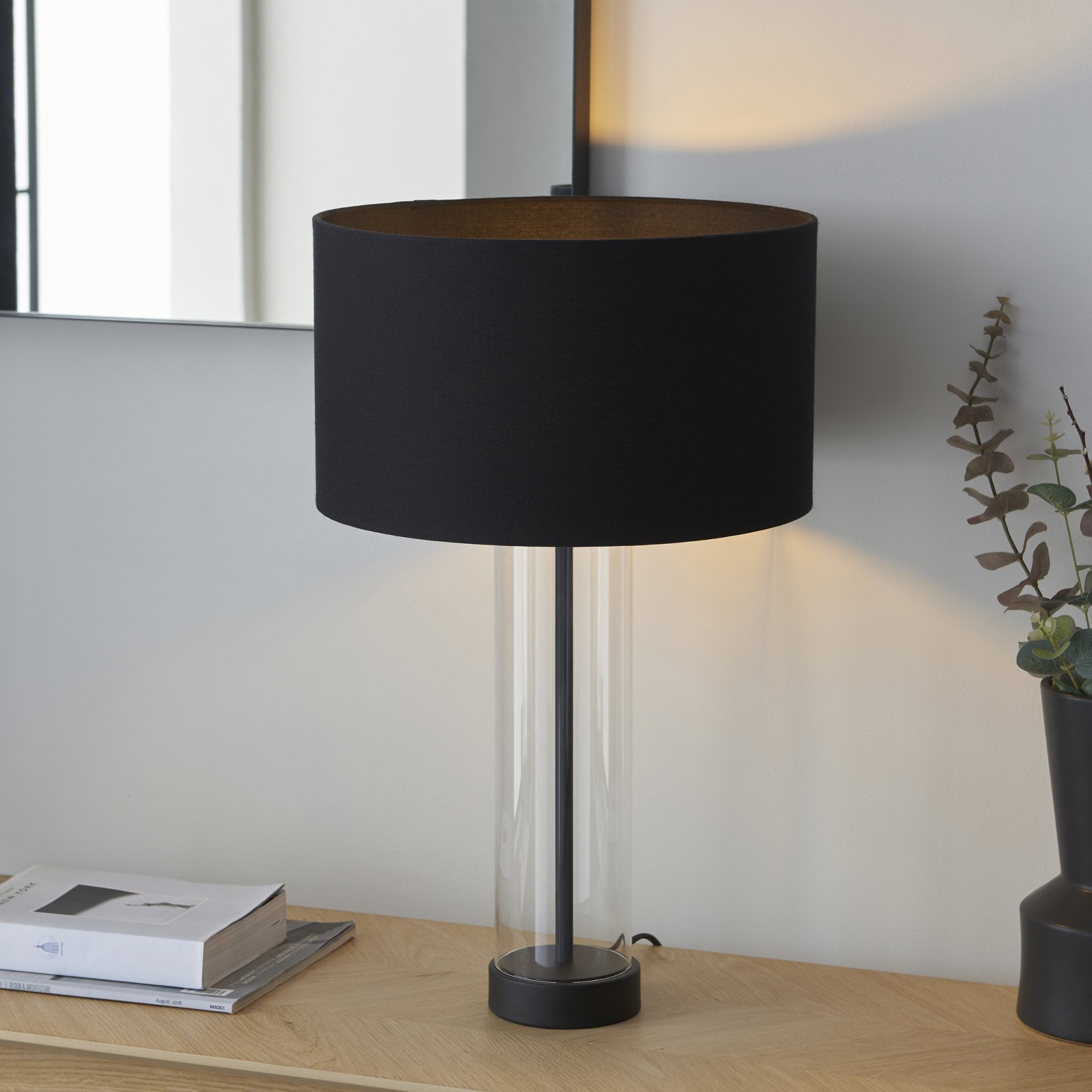 Endon Lessina Touch Table Lamp - Matt Black