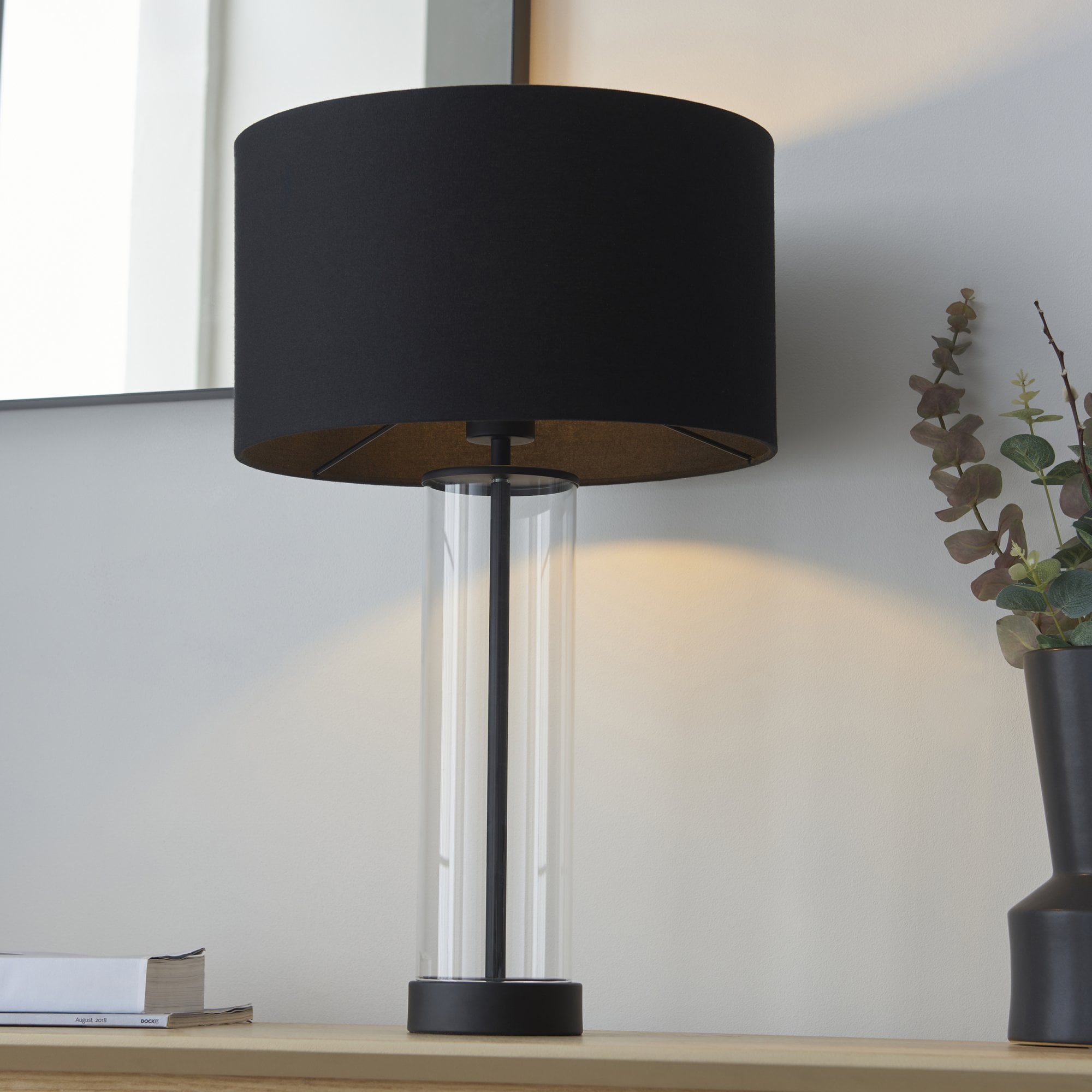 Endon Lessina Touch Table Lamp - Matt Black